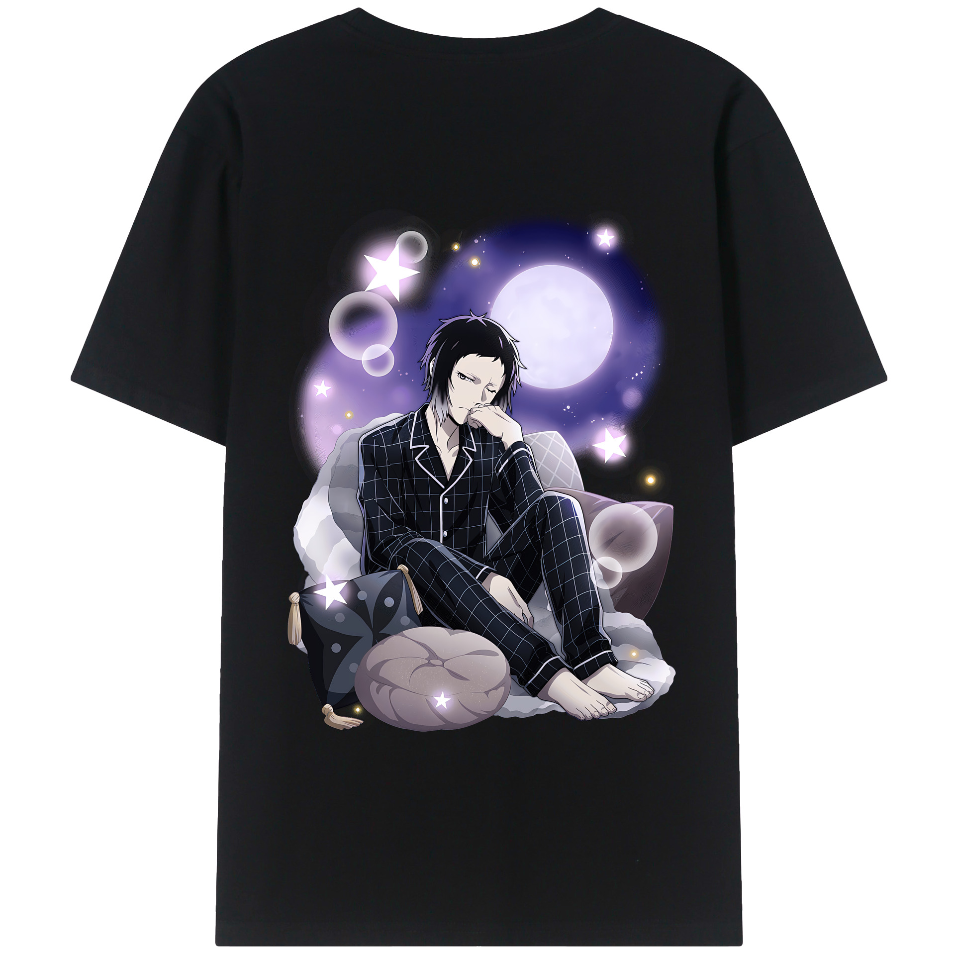（画像用） 文豪ストレイドッグス Bungo Stray Dogs 綿100％半袖Tシャツ（背面プリント）