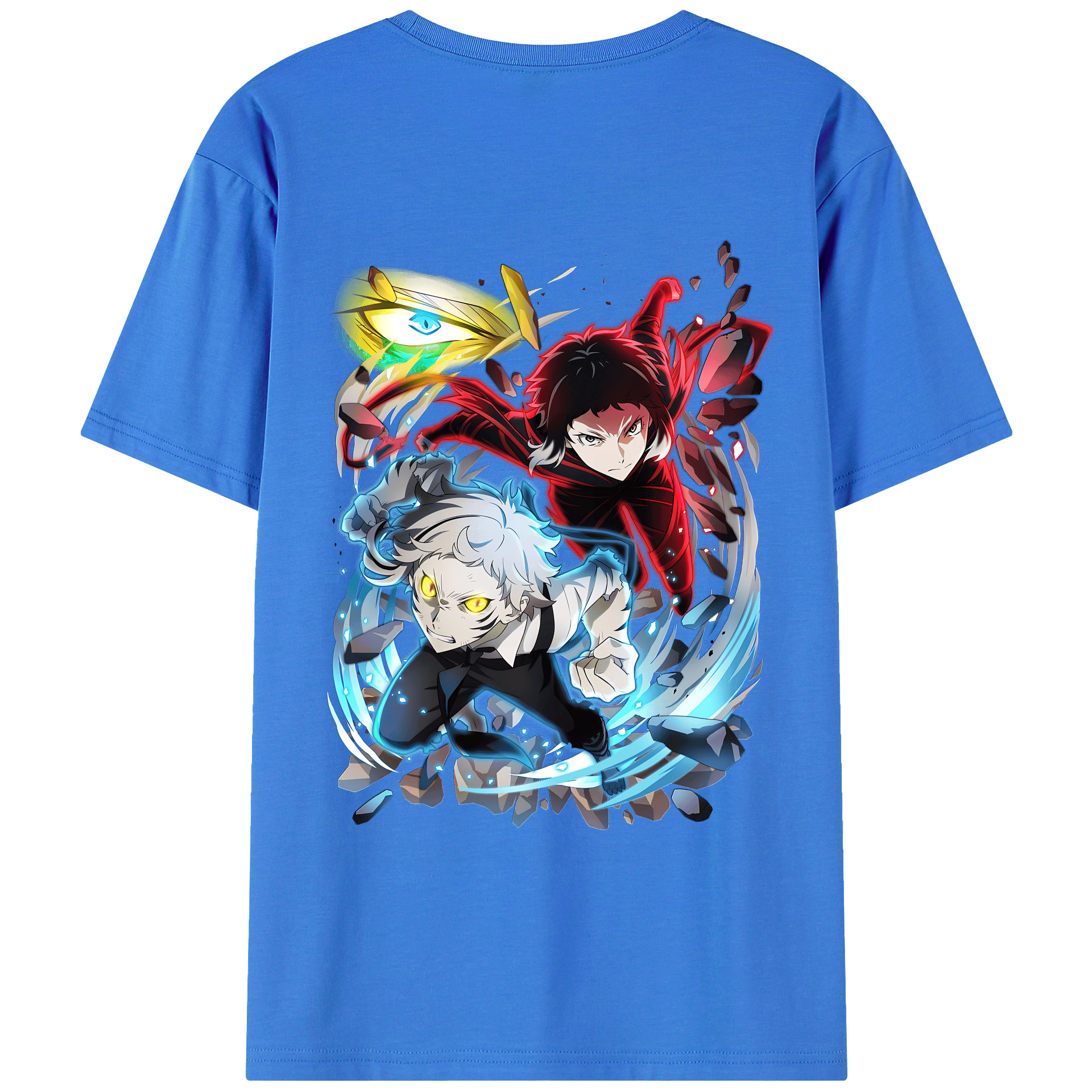 （画像用） 文豪ストレイドッグス Bungo Stray Dogs 綿100％半袖Tシャツ（背面プリント）