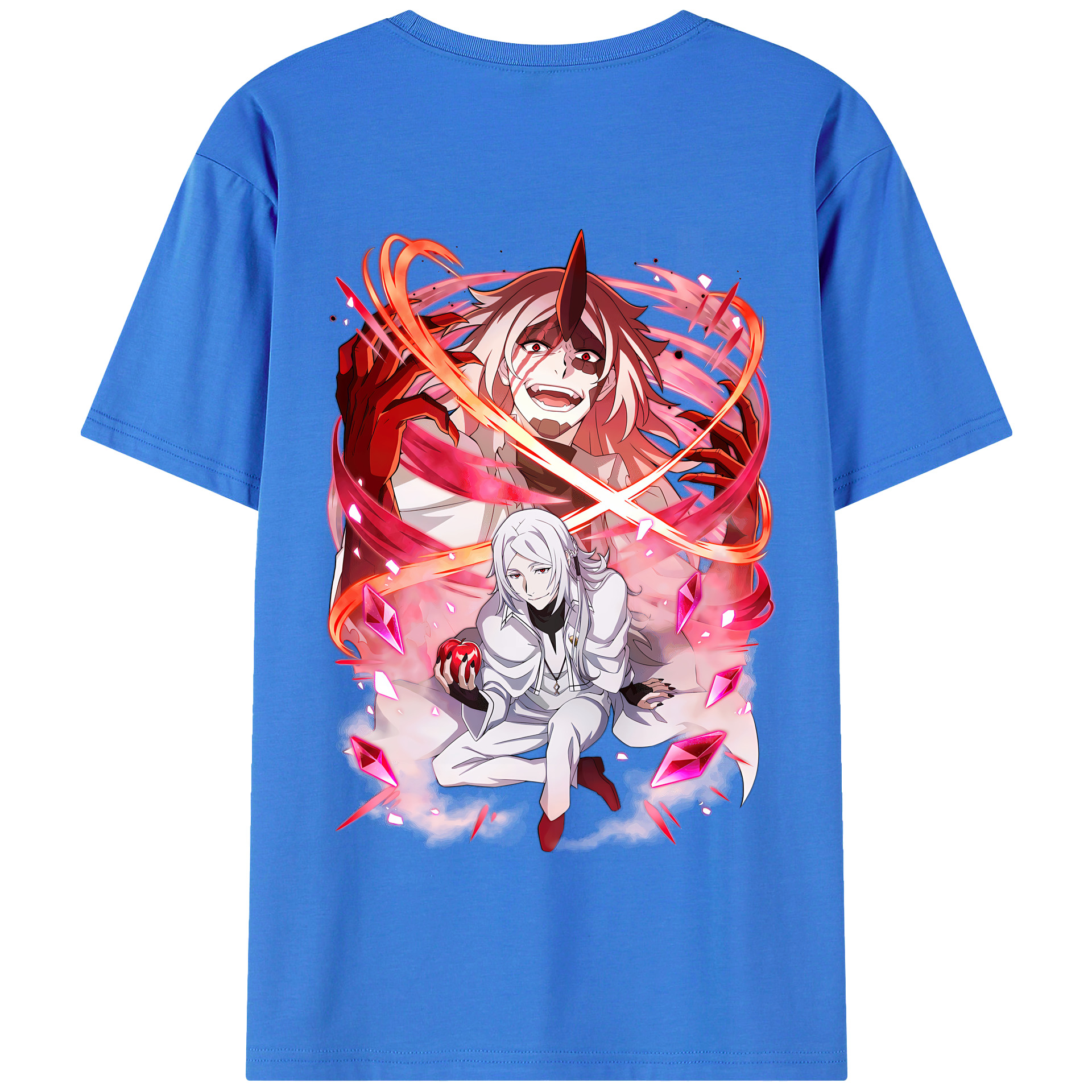 （画像用） 文豪ストレイドッグス Bungo Stray Dogs 綿100％半袖Tシャツ（背面プリント）