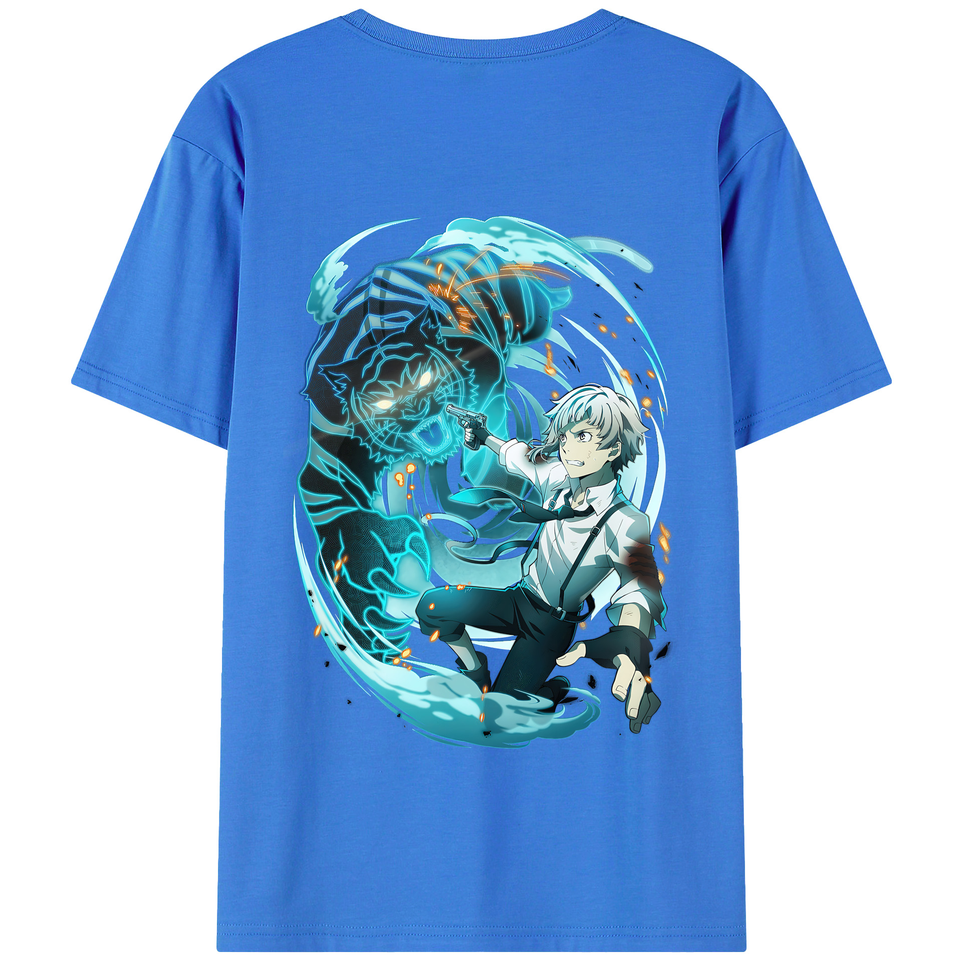 （画像用） 文豪ストレイドッグス Bungo Stray Dogs 綿100％半袖Tシャツ（背面プリント）