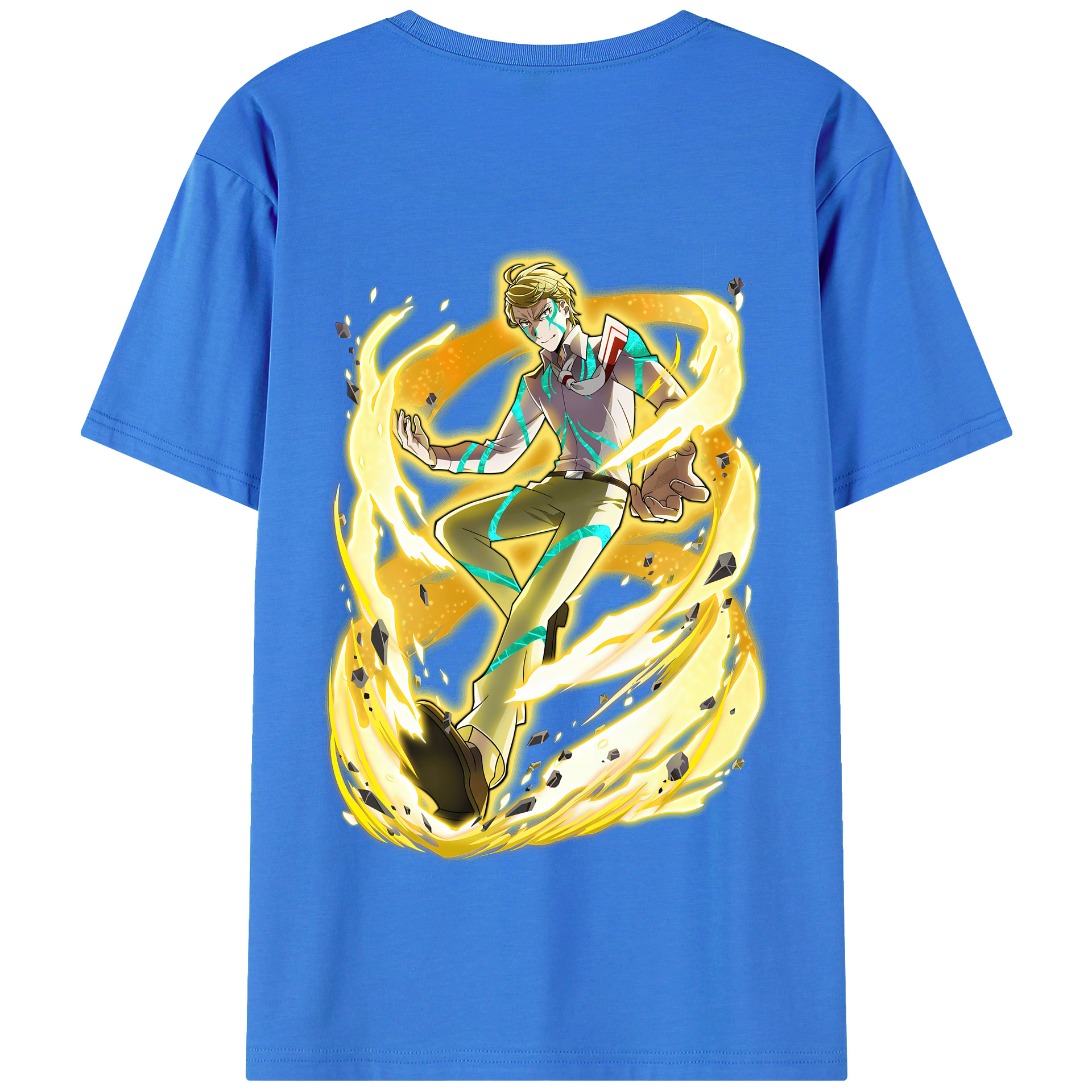 （画像用） 文豪ストレイドッグス Bungo Stray Dogs 綿100％半袖Tシャツ（背面プリント）