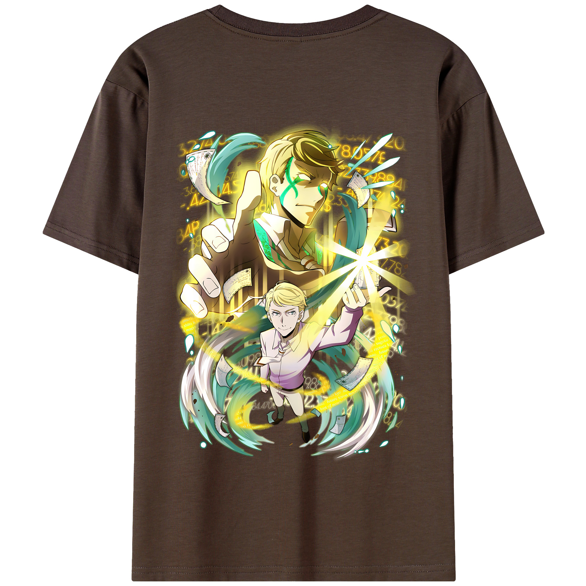（画像用） 文豪ストレイドッグス Bungo Stray Dogs 綿100％半袖Tシャツ（背面プリント）