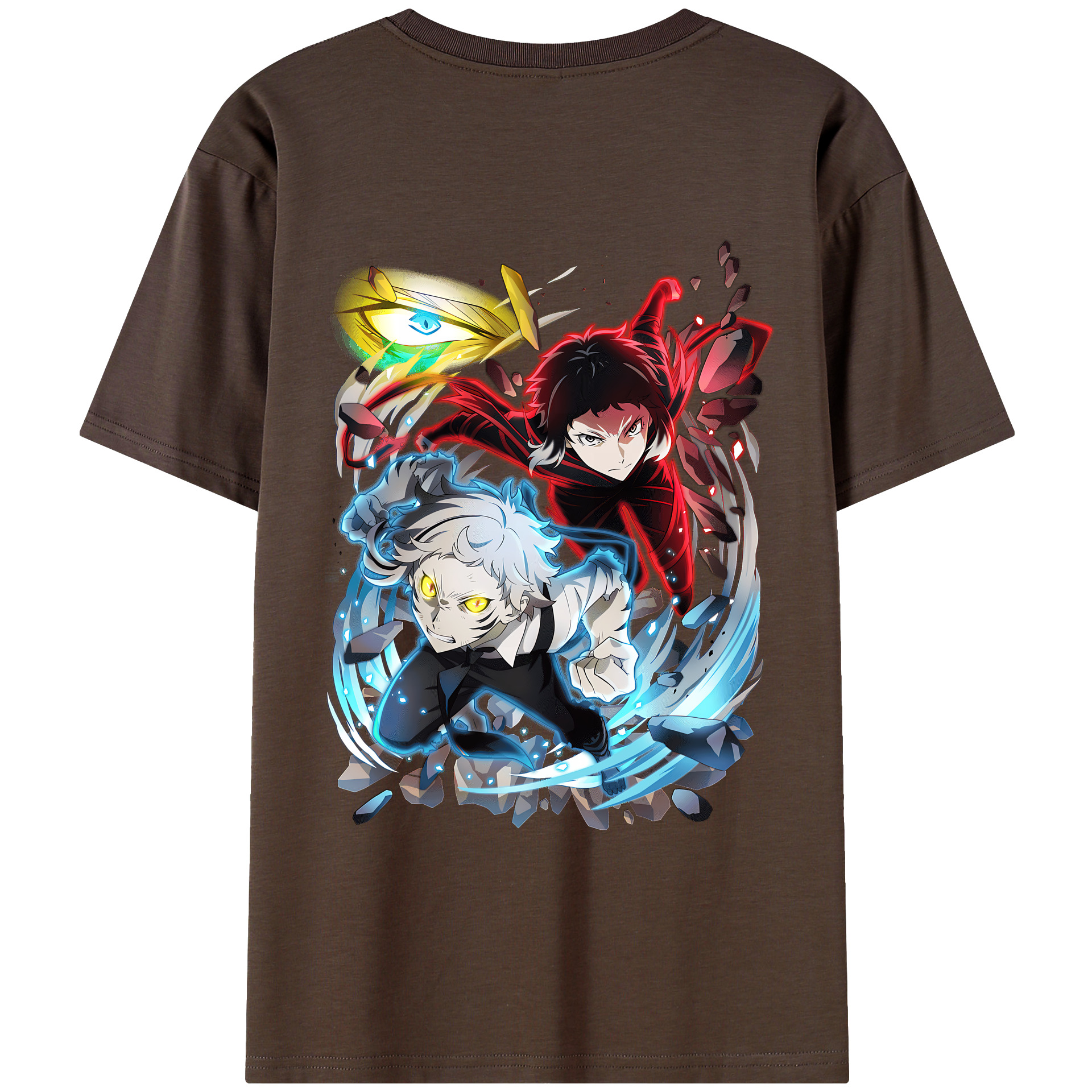（画像用） 文豪ストレイドッグス Bungo Stray Dogs 綿100％半袖Tシャツ（背面プリント）