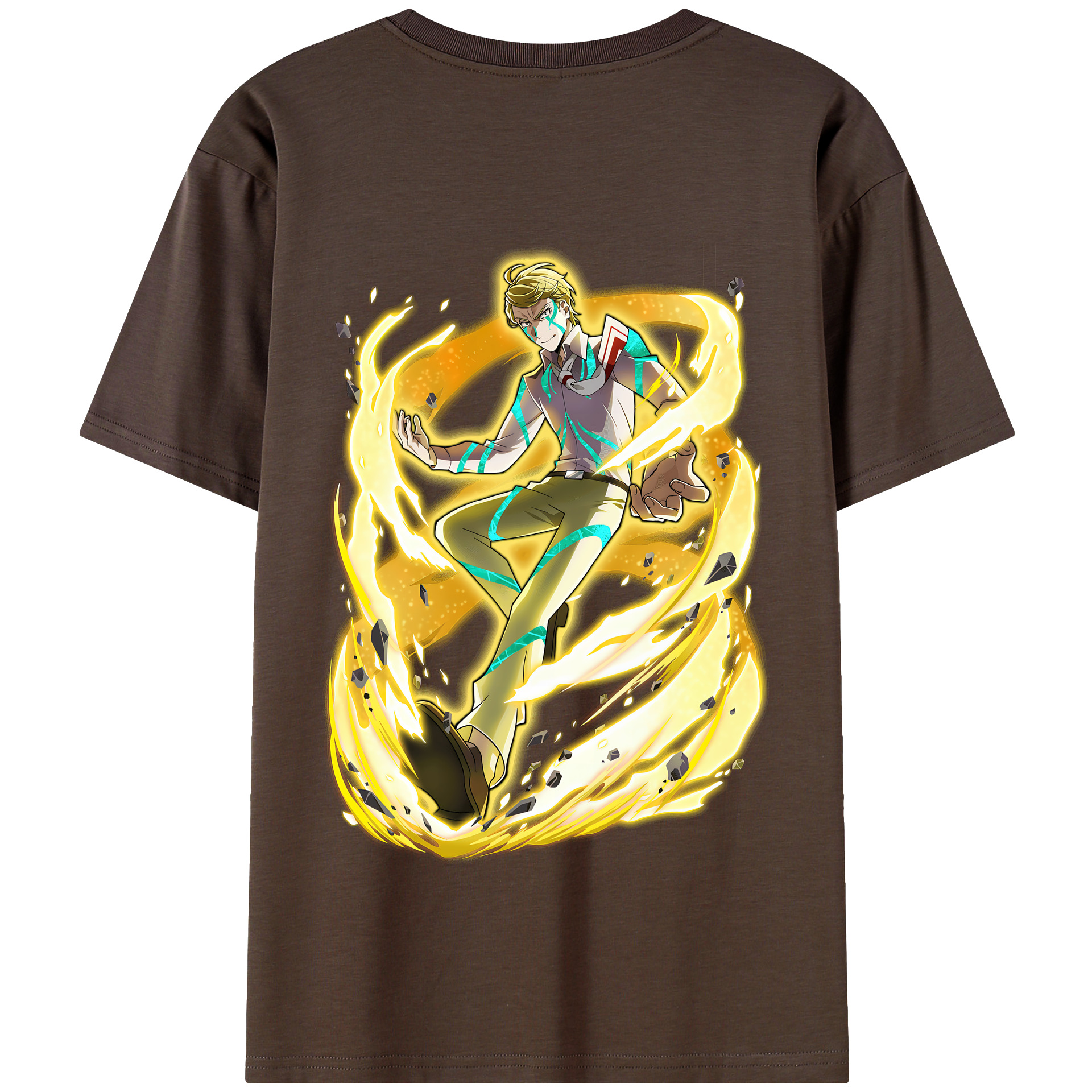 （画像用） 文豪ストレイドッグス Bungo Stray Dogs 綿100％半袖Tシャツ（背面プリント）
