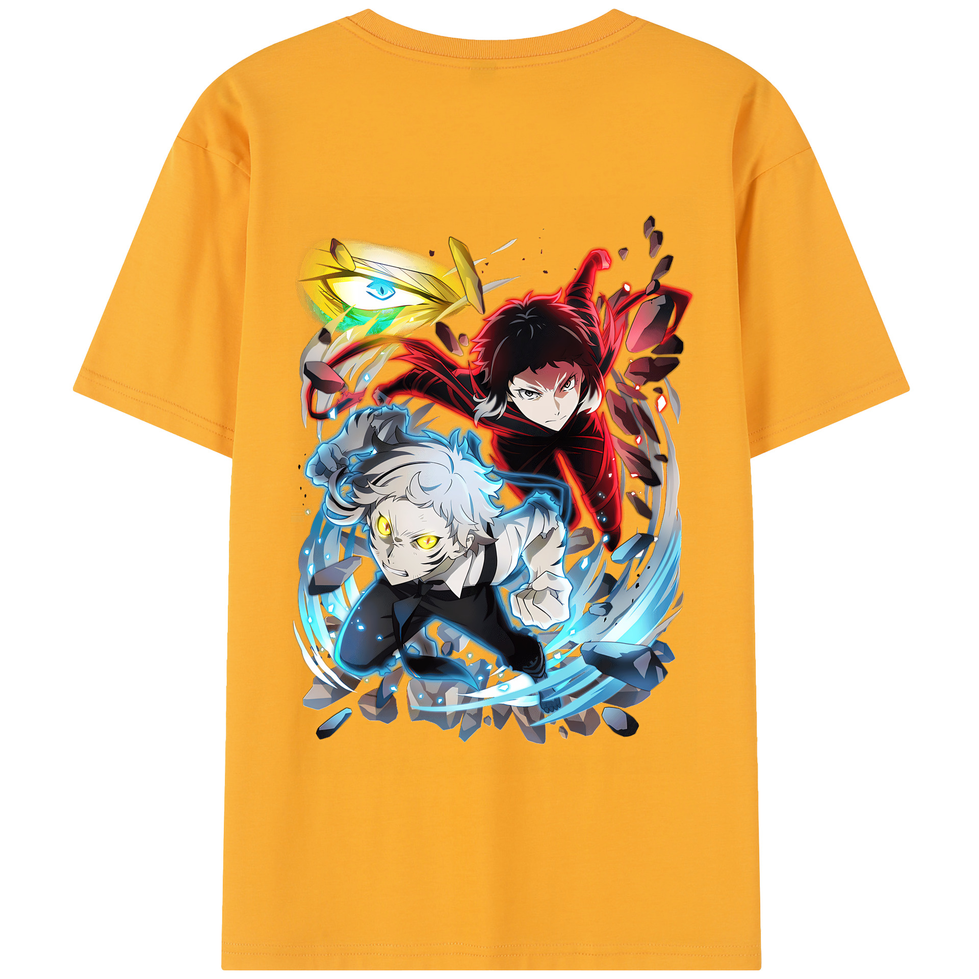 （画像用） 文豪ストレイドッグス Bungo Stray Dogs 綿100％半袖Tシャツ（背面プリント）