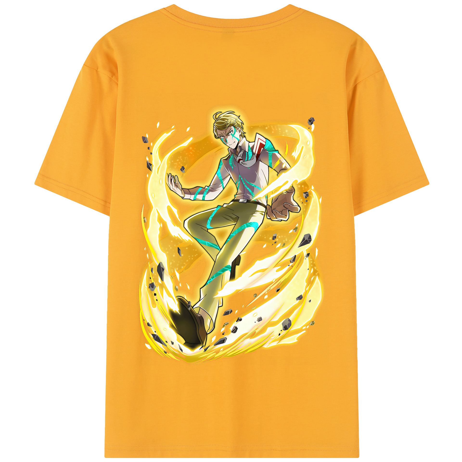 （画像用） 文豪ストレイドッグス Bungo Stray Dogs 綿100％半袖Tシャツ（背面プリント）