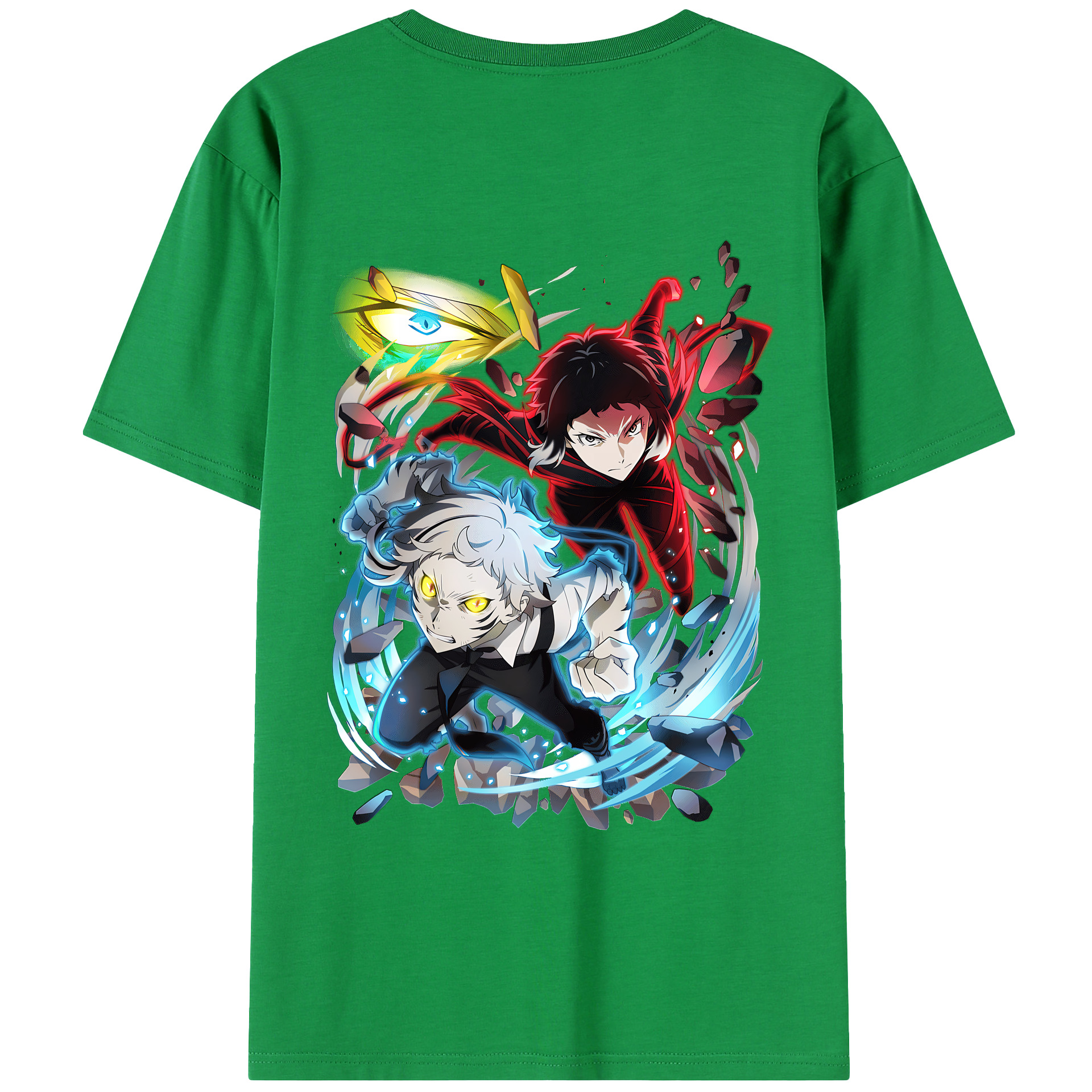 （画像用） 文豪ストレイドッグス Bungo Stray Dogs 綿100％半袖Tシャツ（背面プリント）