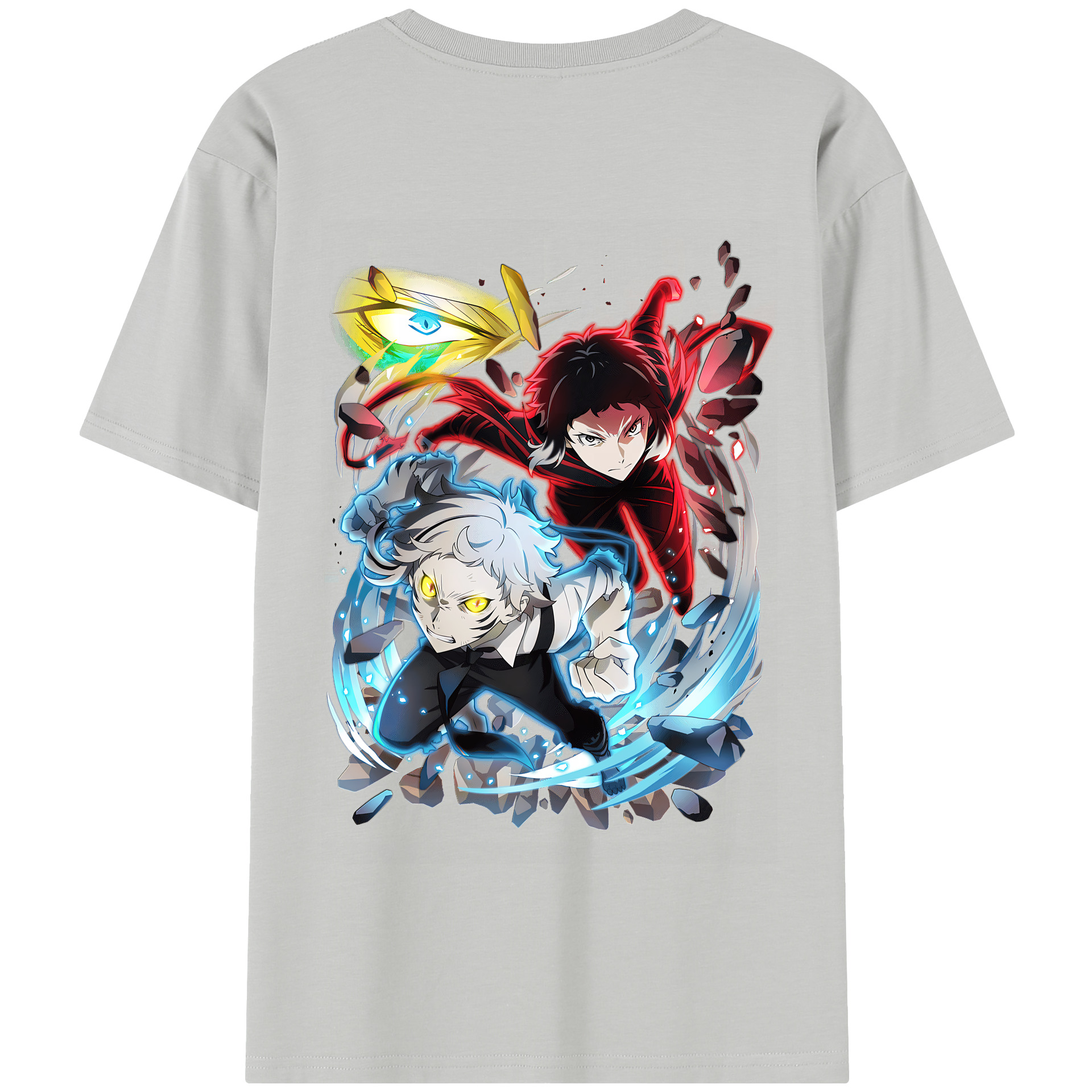 （画像用） 文豪ストレイドッグス Bungo Stray Dogs 綿100％半袖Tシャツ（背面プリント）