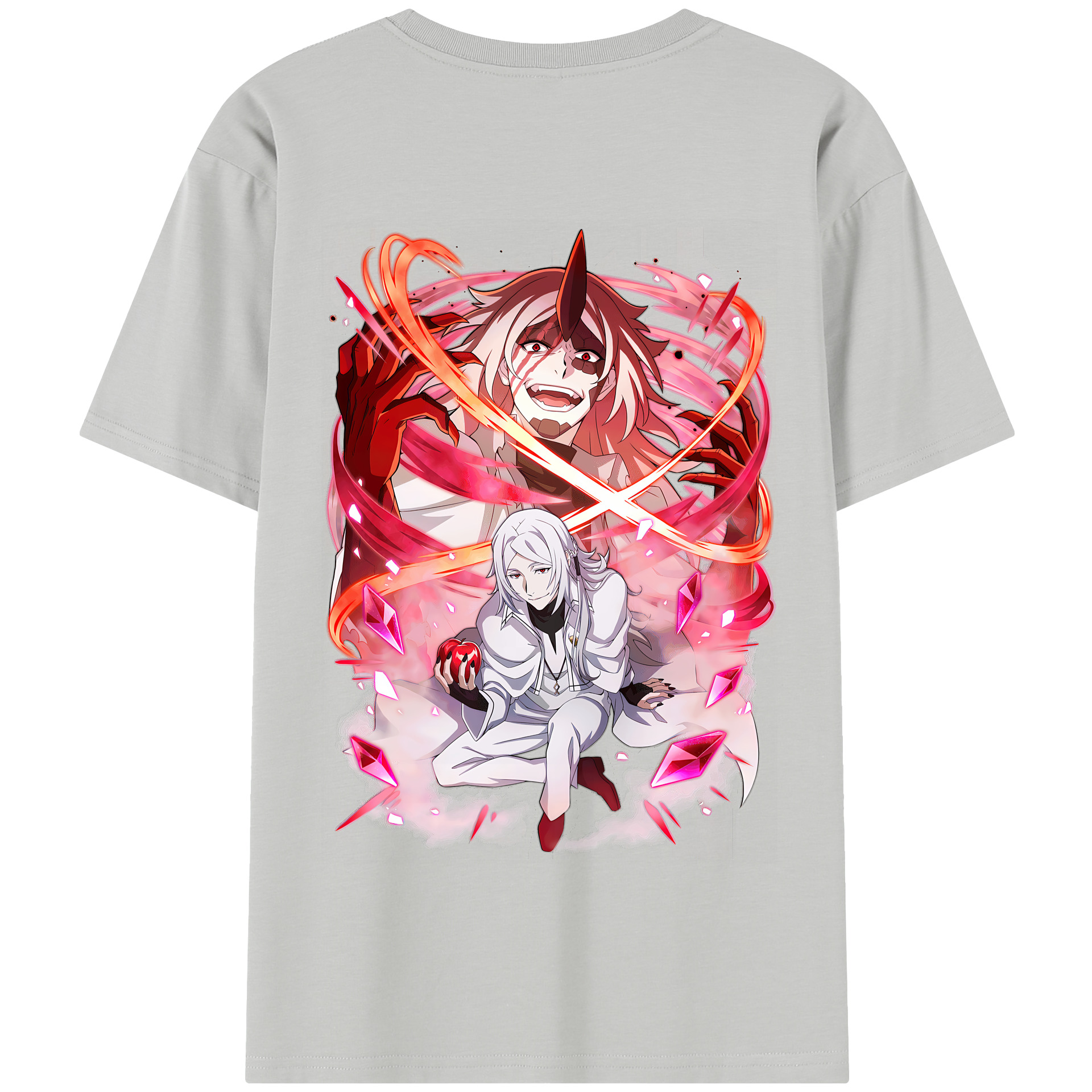 （画像用） 文豪ストレイドッグス Bungo Stray Dogs 綿100％半袖Tシャツ（背面プリント）