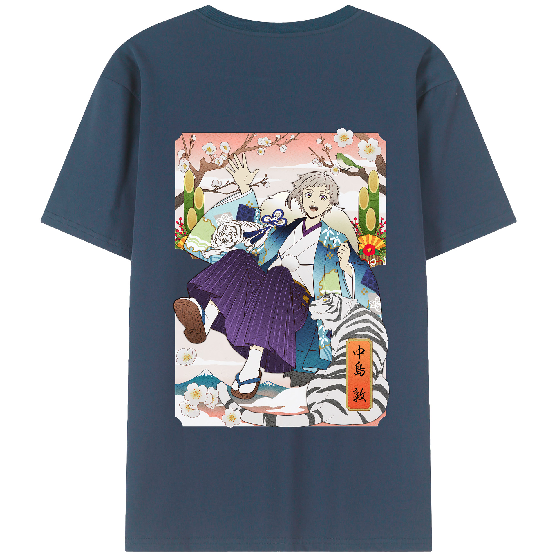 （画像用） 文豪ストレイドッグス Bungo Stray Dogs 綿100％半袖Tシャツ（背面プリント）