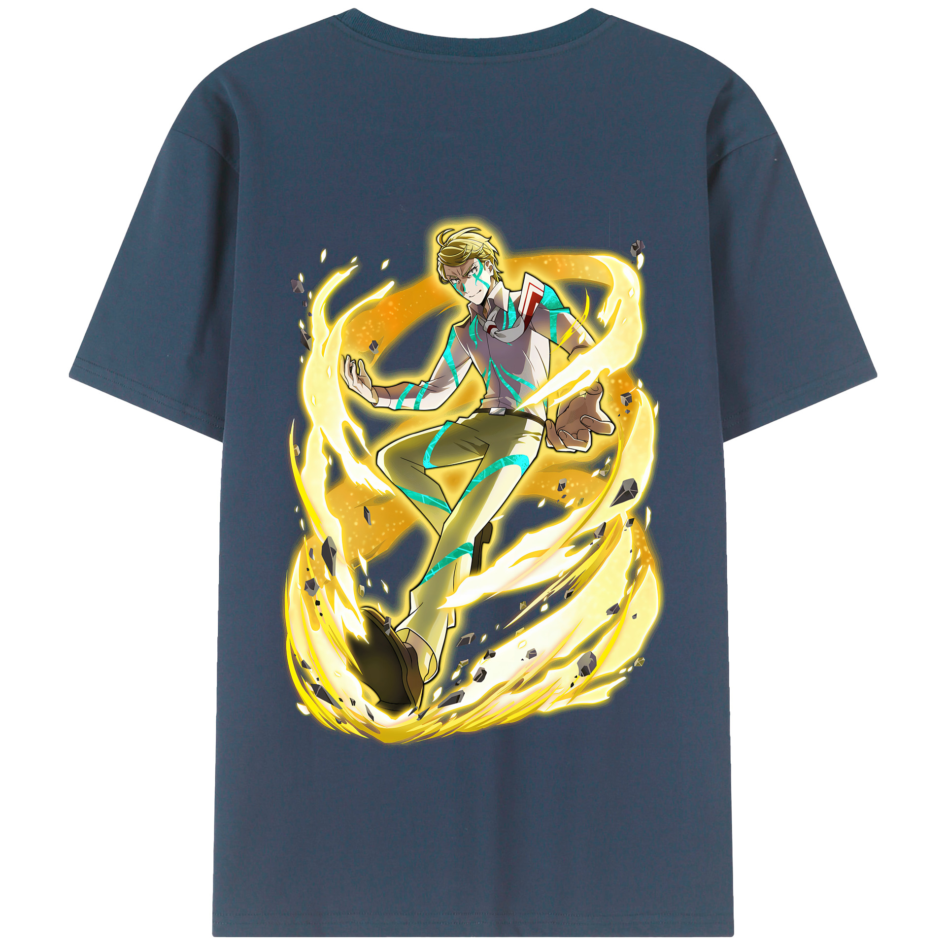（画像用） 文豪ストレイドッグス Bungo Stray Dogs 綿100％半袖Tシャツ（背面プリント）