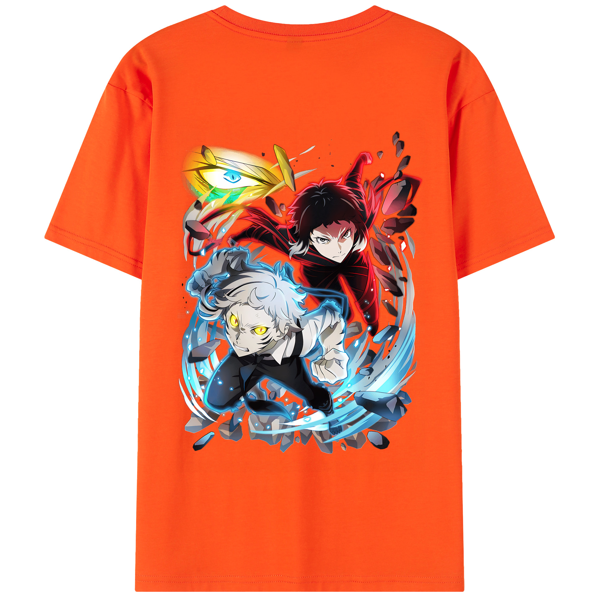 （画像用） 文豪ストレイドッグス Bungo Stray Dogs 綿100％半袖Tシャツ（背面プリント）