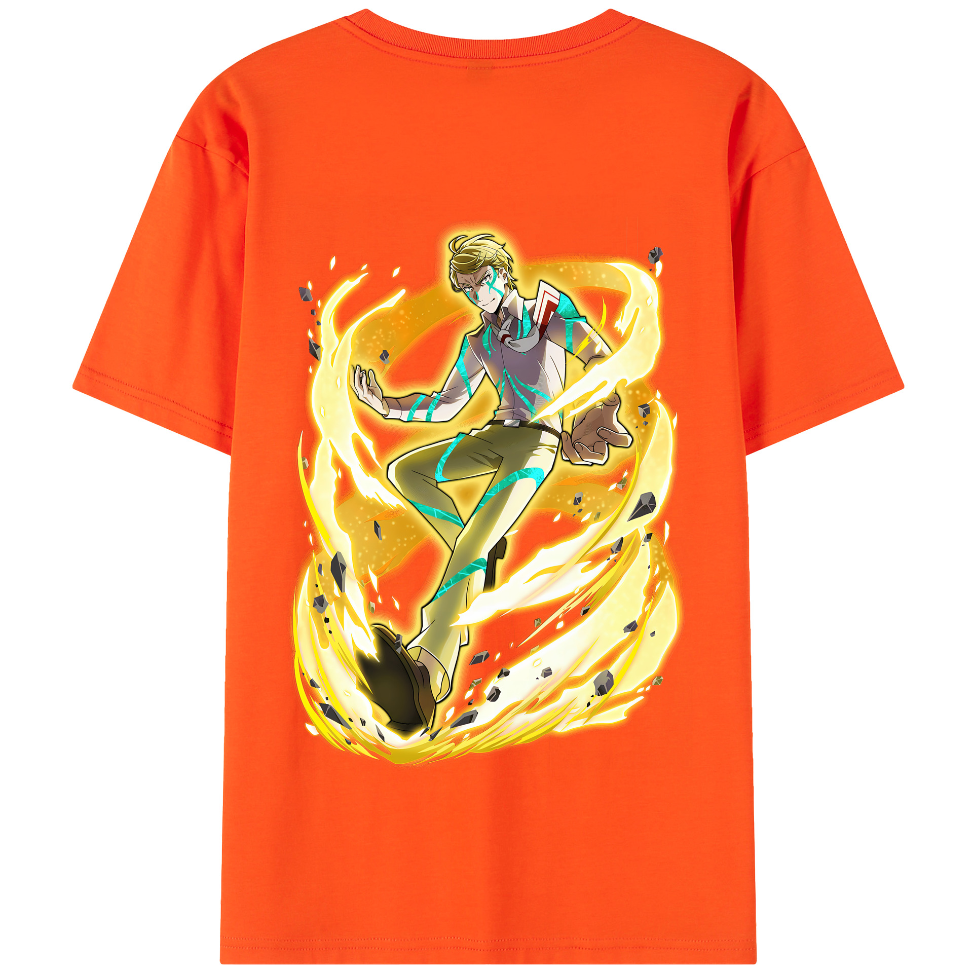 （画像用） 文豪ストレイドッグス Bungo Stray Dogs 綿100％半袖Tシャツ（背面プリント）