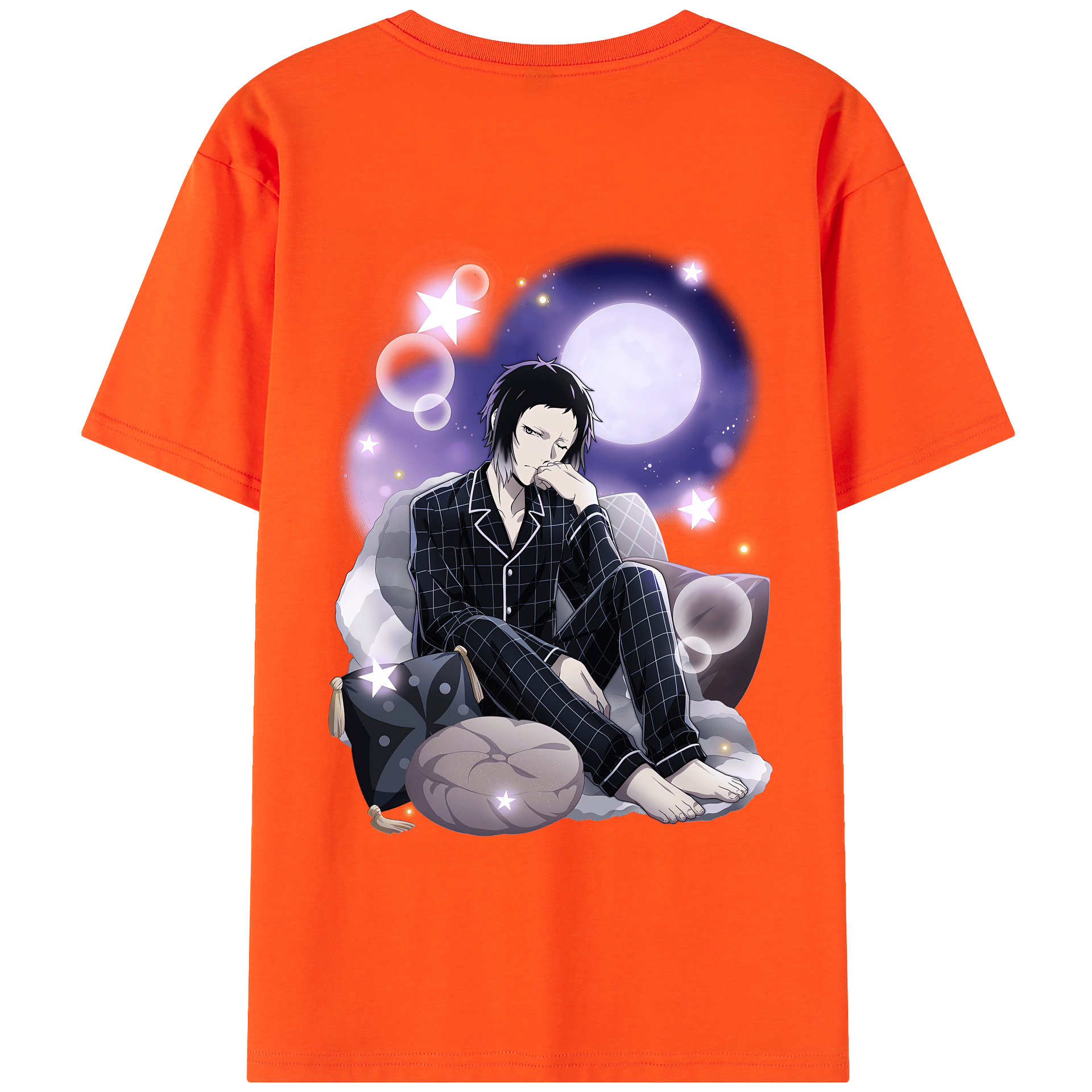 （画像用） 文豪ストレイドッグス Bungo Stray Dogs 綿100％半袖Tシャツ（背面プリント）