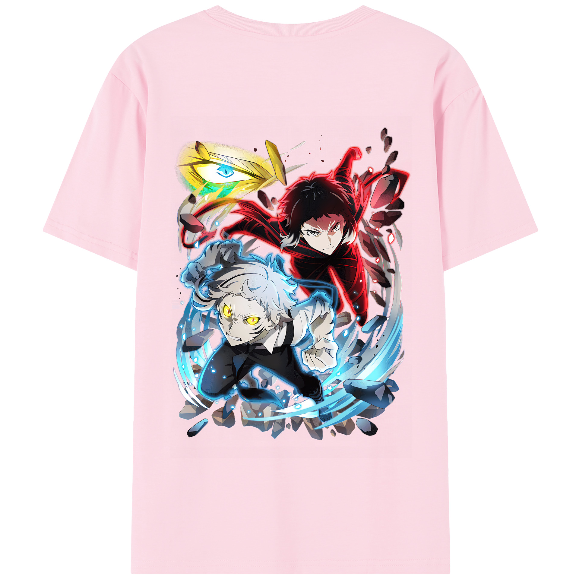 （画像用） 文豪ストレイドッグス Bungo Stray Dogs 綿100％半袖Tシャツ（背面プリント）