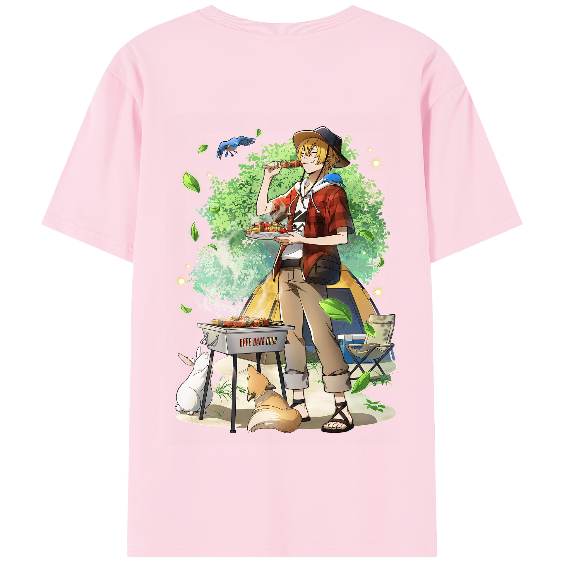 （画像用） 文豪ストレイドッグス Bungo Stray Dogs 綿100％半袖Tシャツ（背面プリント）