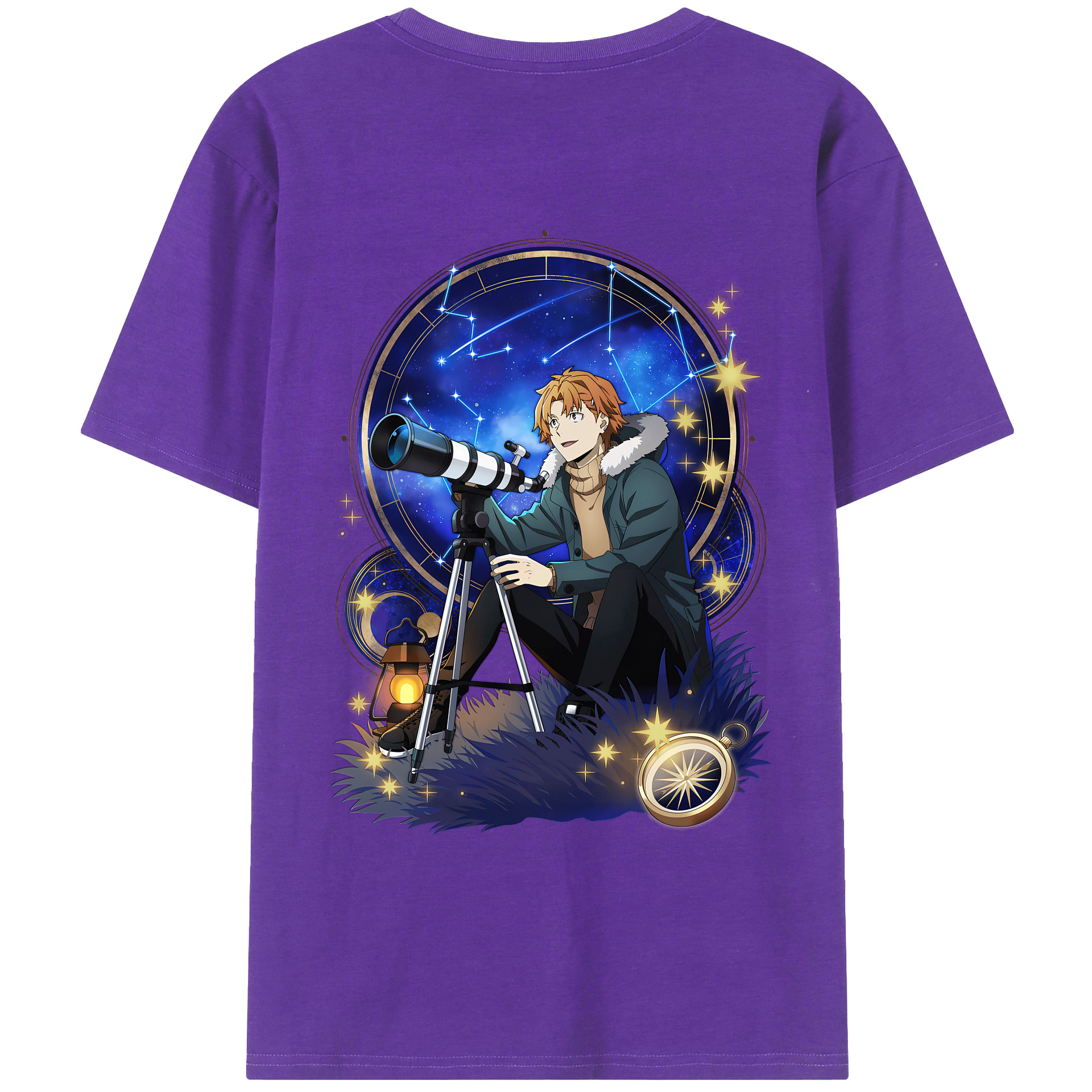 （画像用） 文豪ストレイドッグス Bungo Stray Dogs 綿100％半袖Tシャツ（背面プリント）