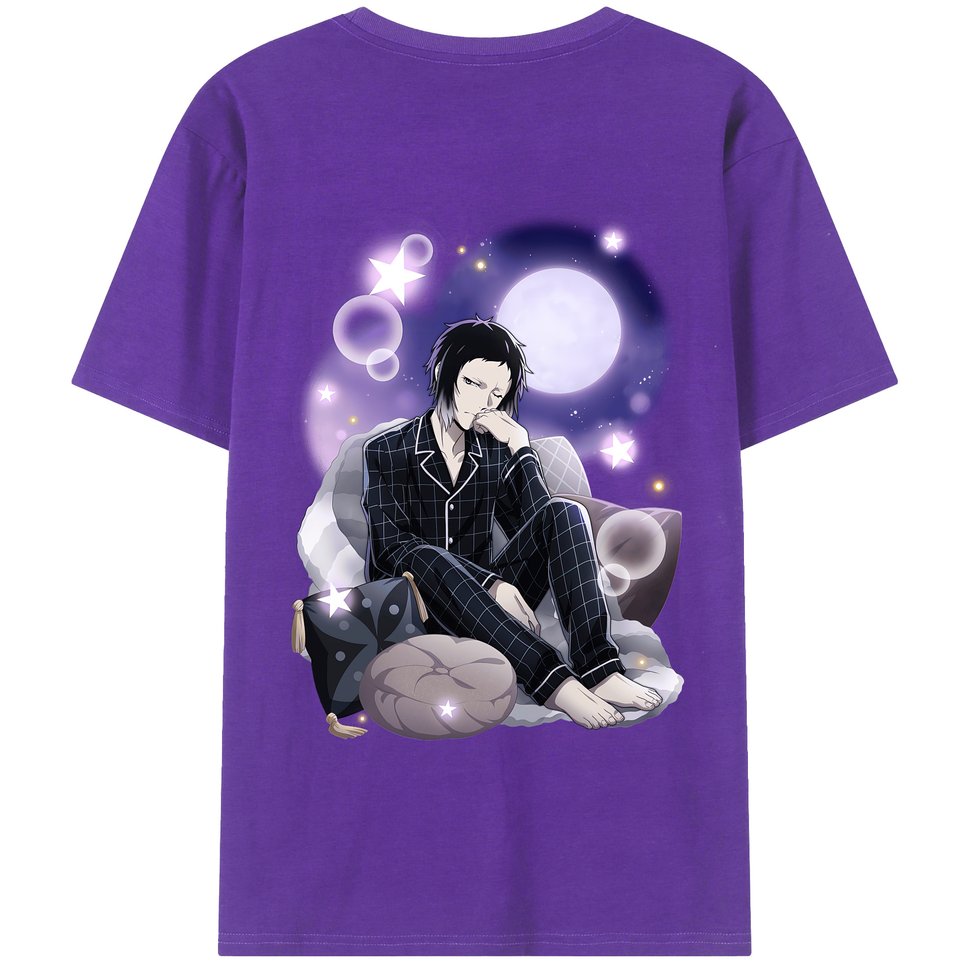（画像用） 文豪ストレイドッグス Bungo Stray Dogs 綿100％半袖Tシャツ（背面プリント）