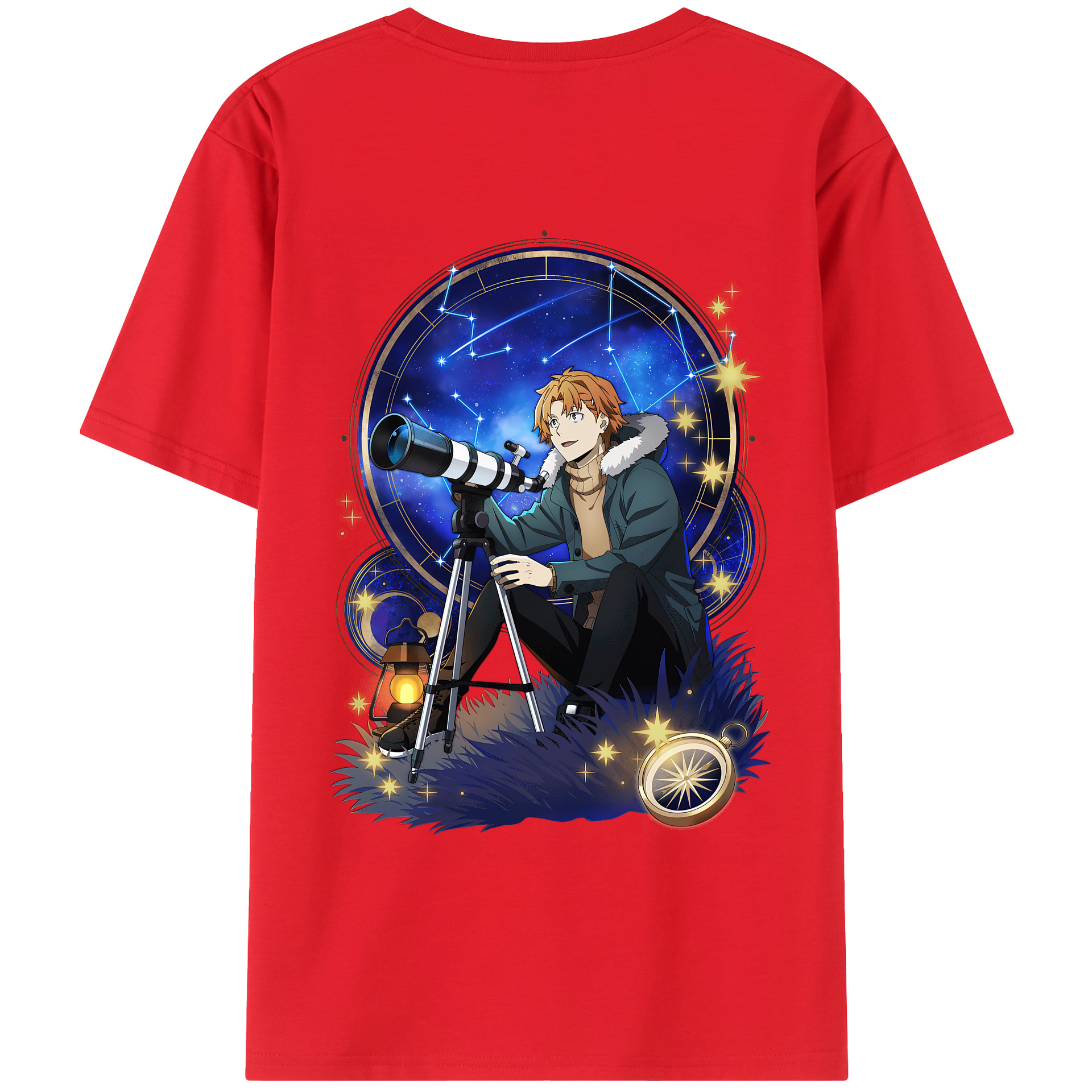 （画像用） 文豪ストレイドッグス Bungo Stray Dogs 綿100％半袖Tシャツ（背面プリント）
