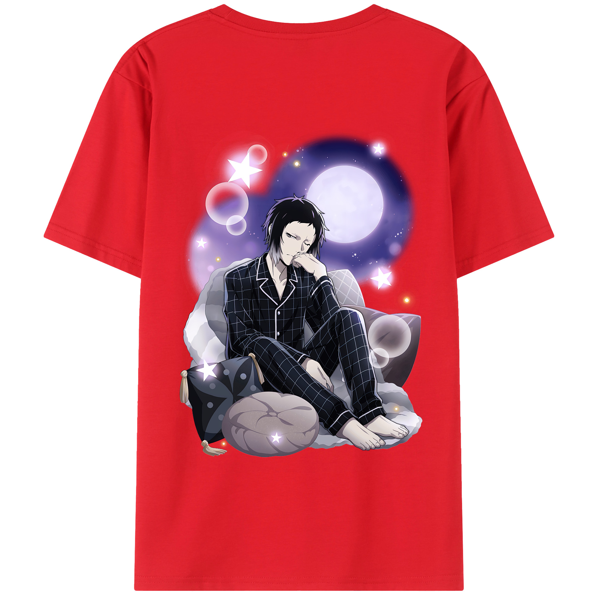 （画像用） 文豪ストレイドッグス Bungo Stray Dogs 綿100％半袖Tシャツ（背面プリント）