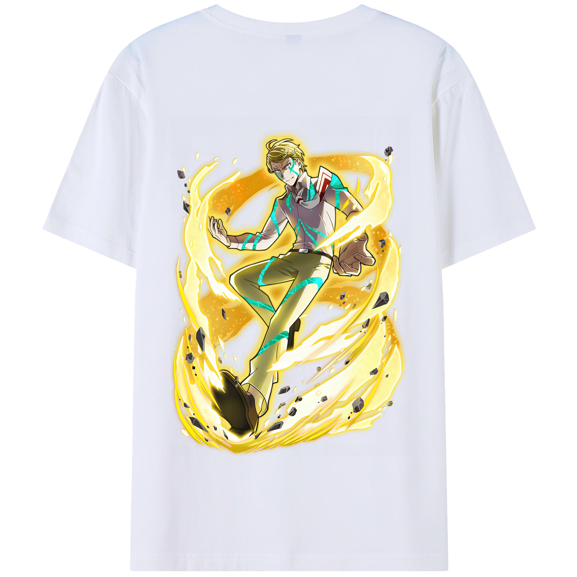 （画像用） 文豪ストレイドッグス Bungo Stray Dogs 綿100％半袖Tシャツ（背面プリント）