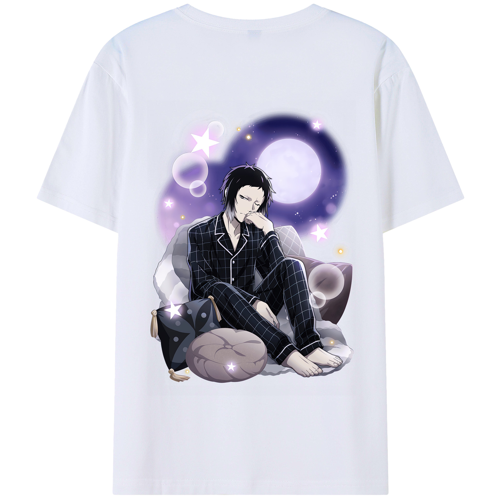 （画像用） 文豪ストレイドッグス Bungo Stray Dogs 綿100％半袖Tシャツ（背面プリント）