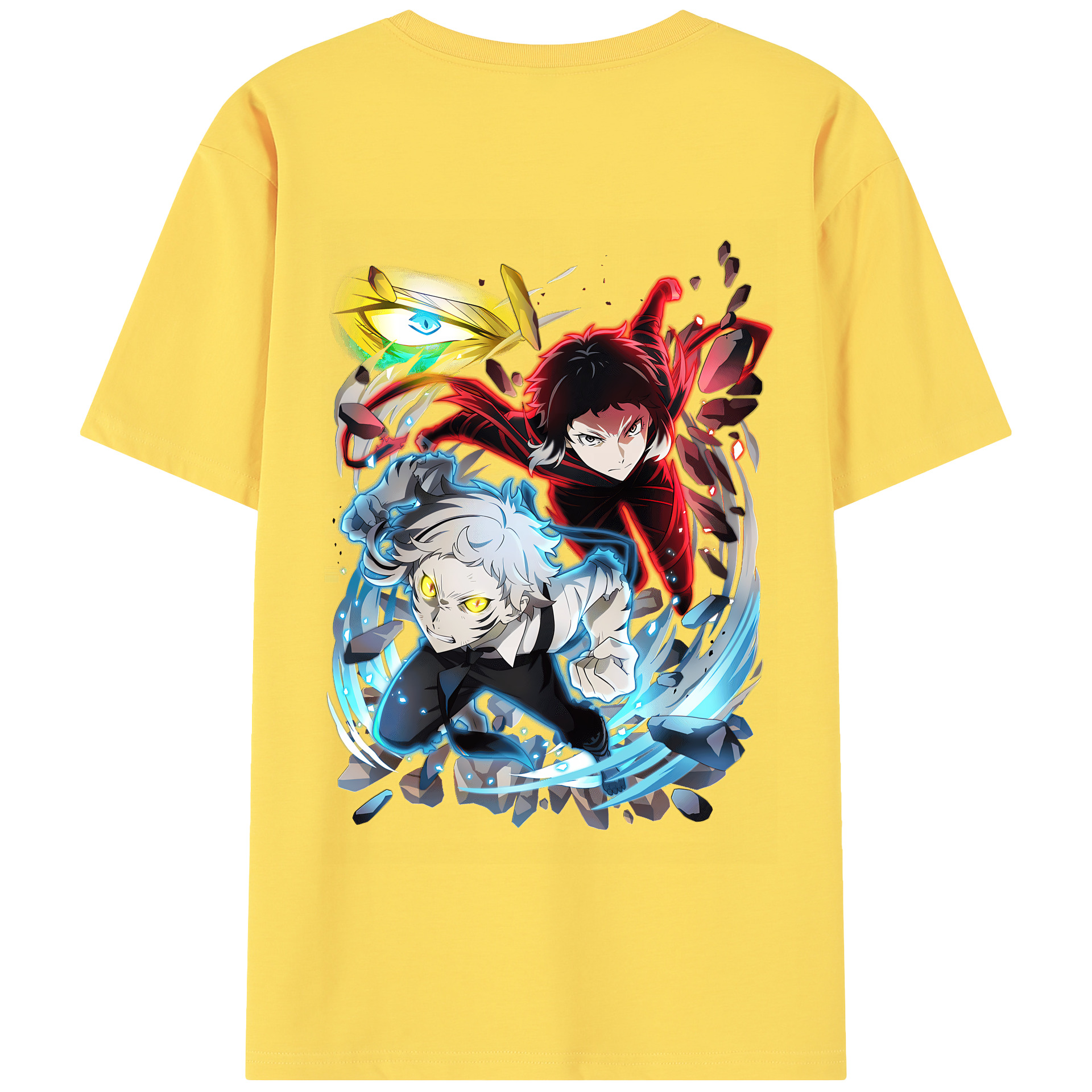 （画像用） 文豪ストレイドッグス Bungo Stray Dogs 綿100％半袖Tシャツ（背面プリント）