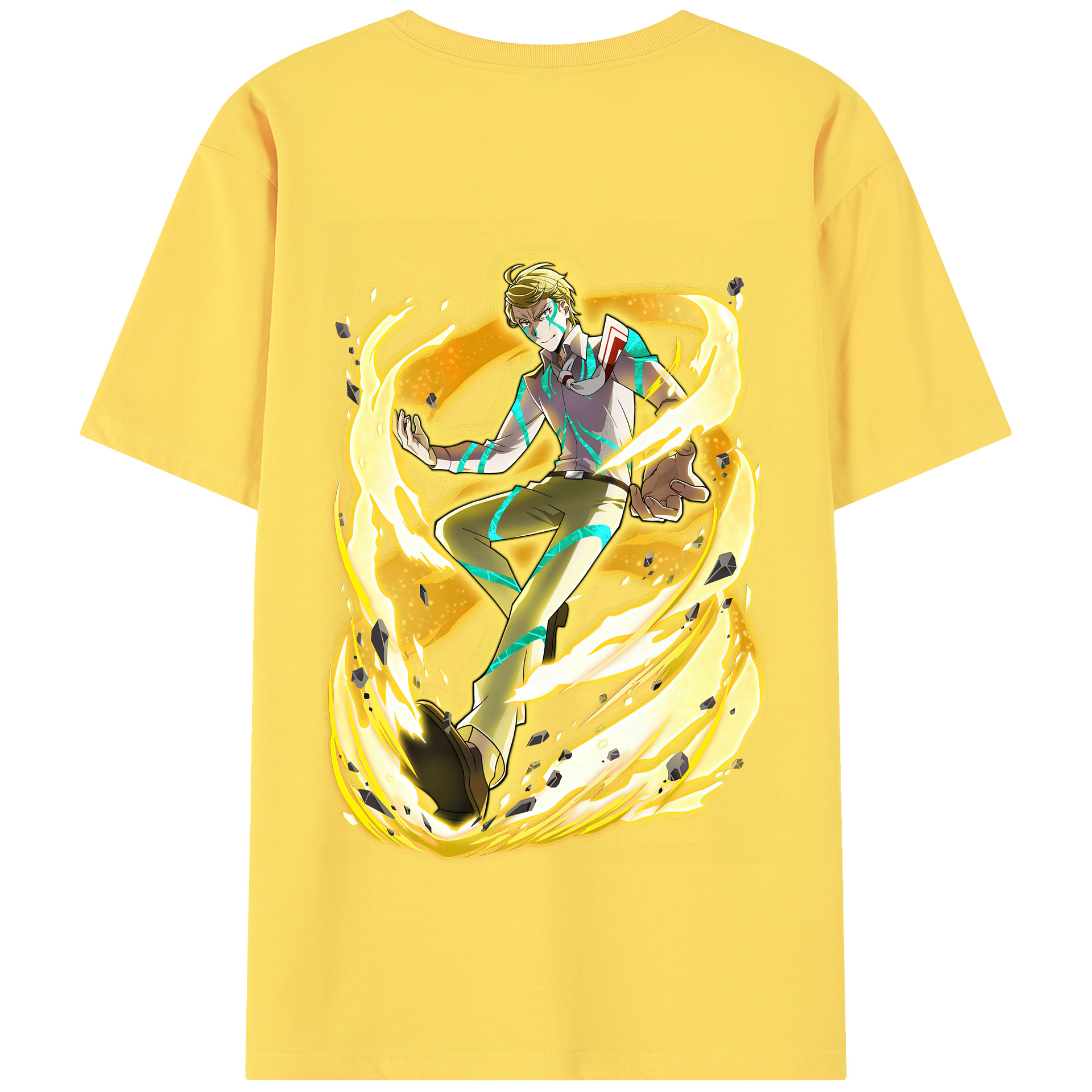 （画像用） 文豪ストレイドッグス Bungo Stray Dogs 綿100％半袖Tシャツ（背面プリント）