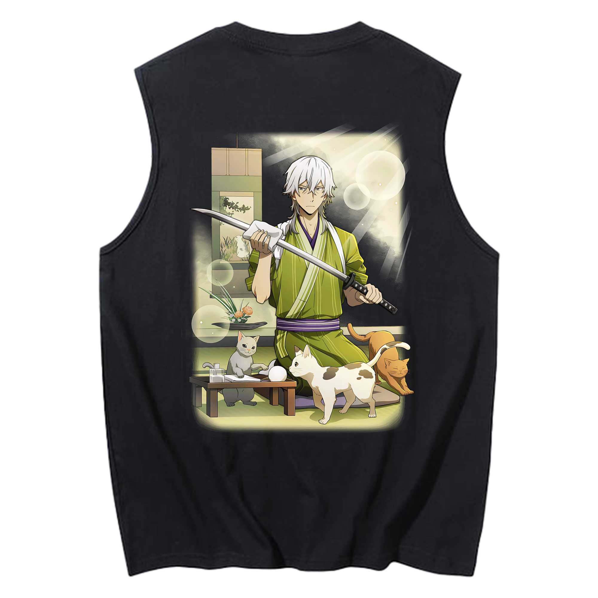 （画像用） 文豪ストレイドッグス Bungo Stray Dogs コットン100％タンクトップ（背面プリント）