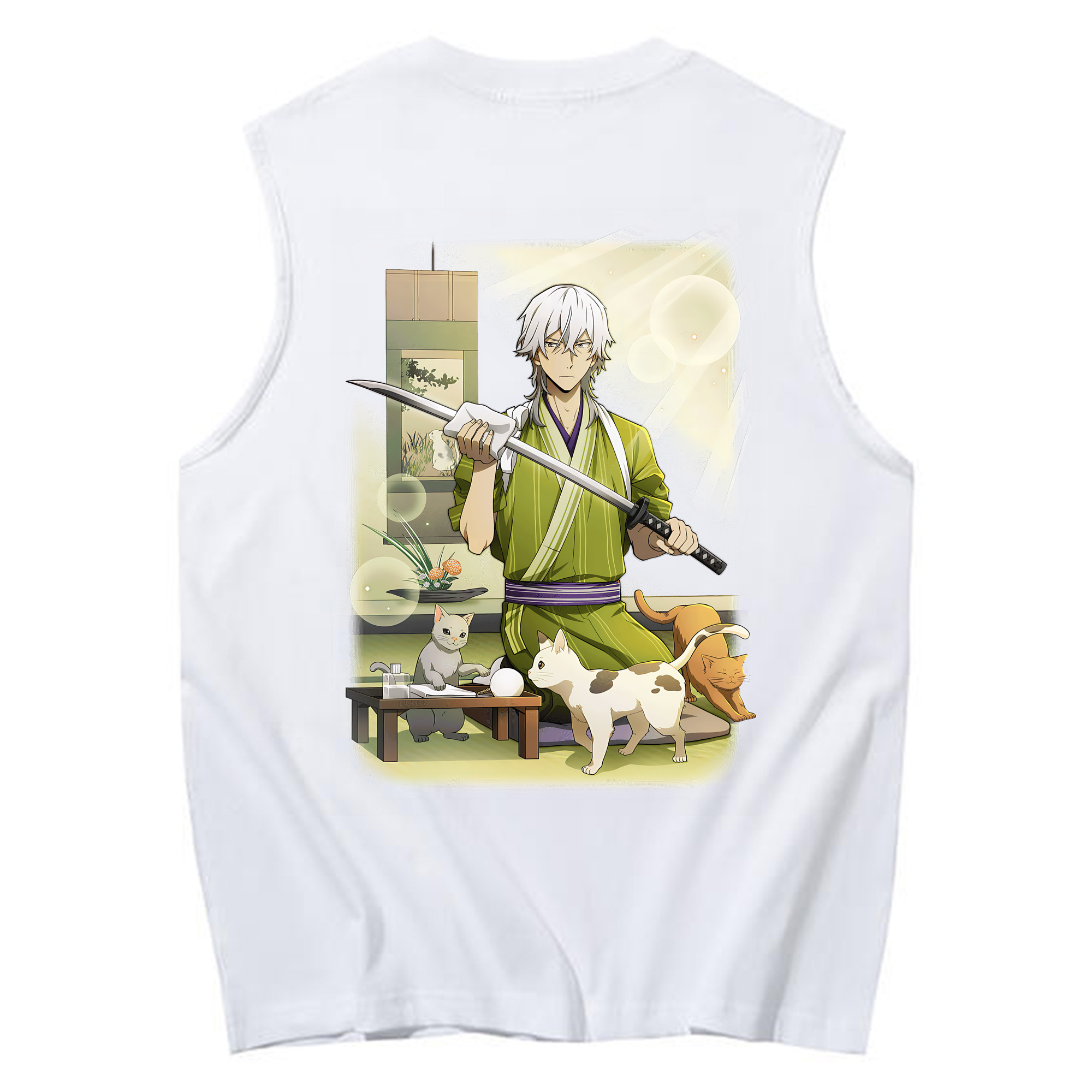 （画像用） 文豪ストレイドッグス Bungo Stray Dogs コットン100％タンクトップ（背面プリント）