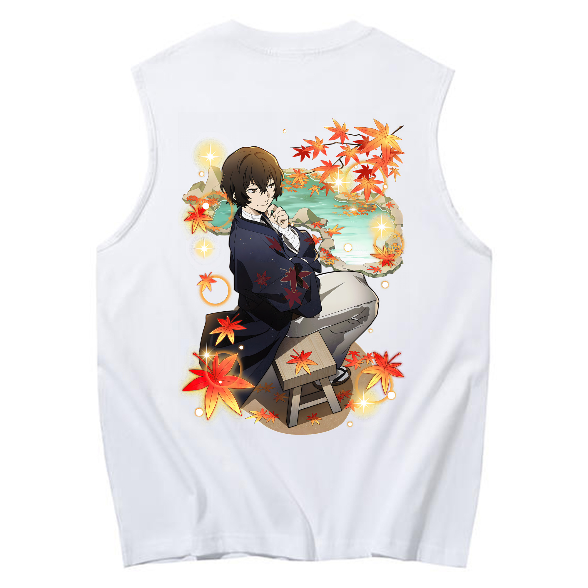 （画像用） 文豪ストレイドッグス Bungo Stray Dogs コットン100％タンクトップ（背面プリント）