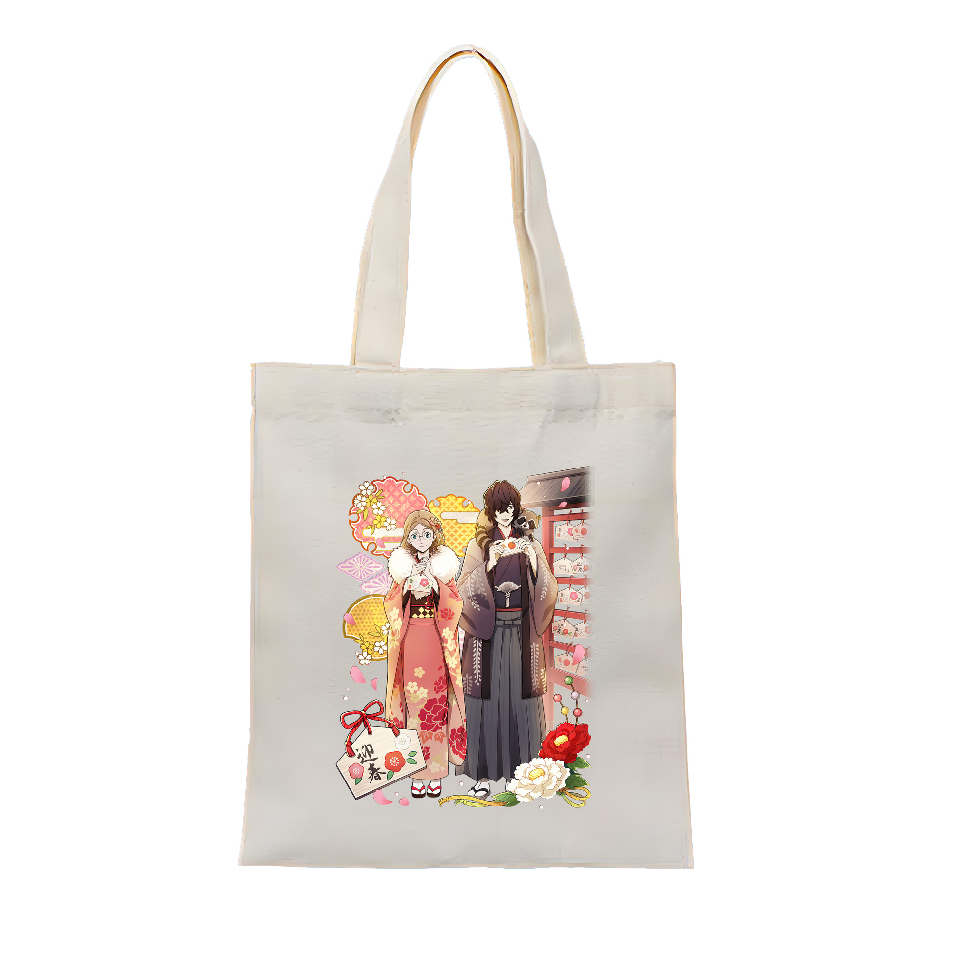 （画像用） 文豪ストレイドッグス Bungo Stray Dogs 縦型キャンバス生地手提げバッグ　トートバッグ