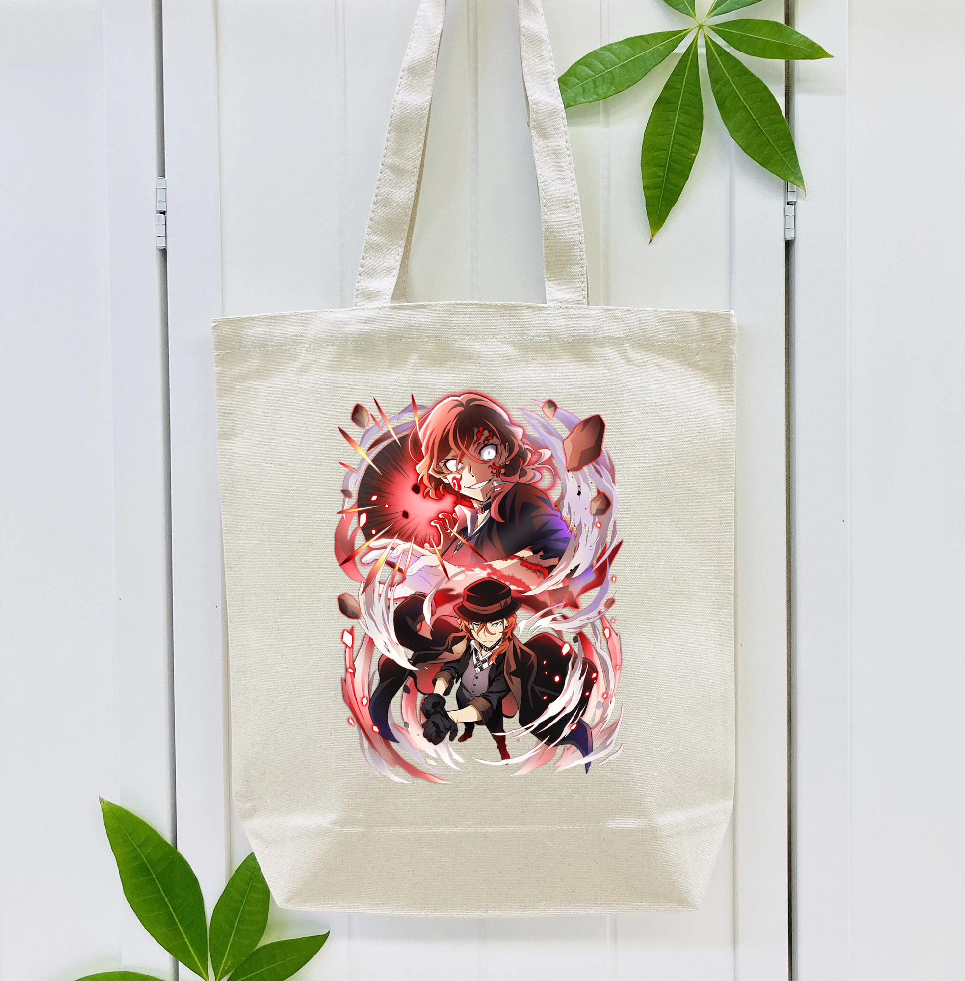 文豪ストレイドッグス Bungo Stray Dogs 縦型キャンバス生地手提げバッグ　トートバッグ