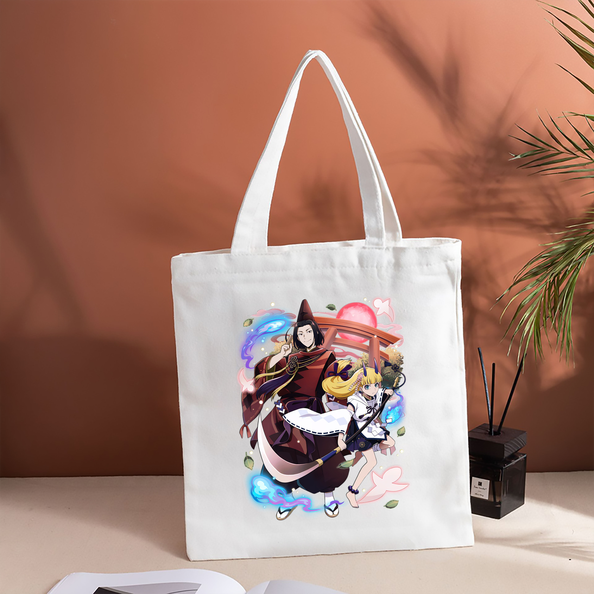 文豪ストレイドッグス Bungo Stray Dogs 縦型キャンバス生地手提げバッグ　トートバッグ