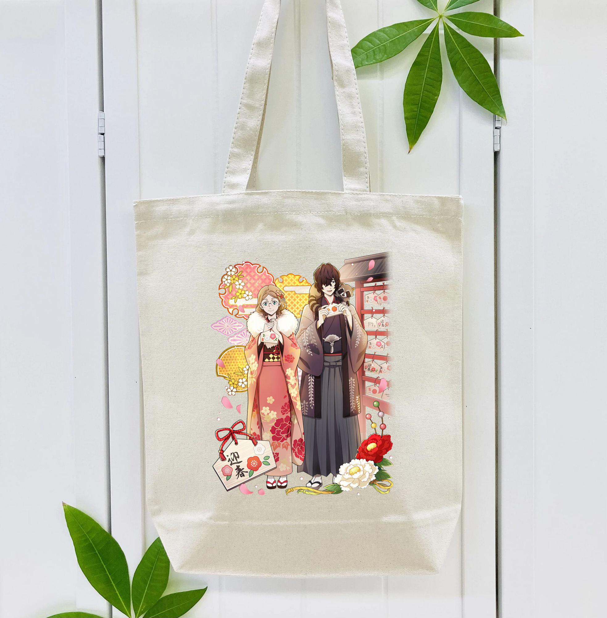 文豪ストレイドッグス Bungo Stray Dogs 縦型キャンバス生地手提げバッグ　トートバッグ