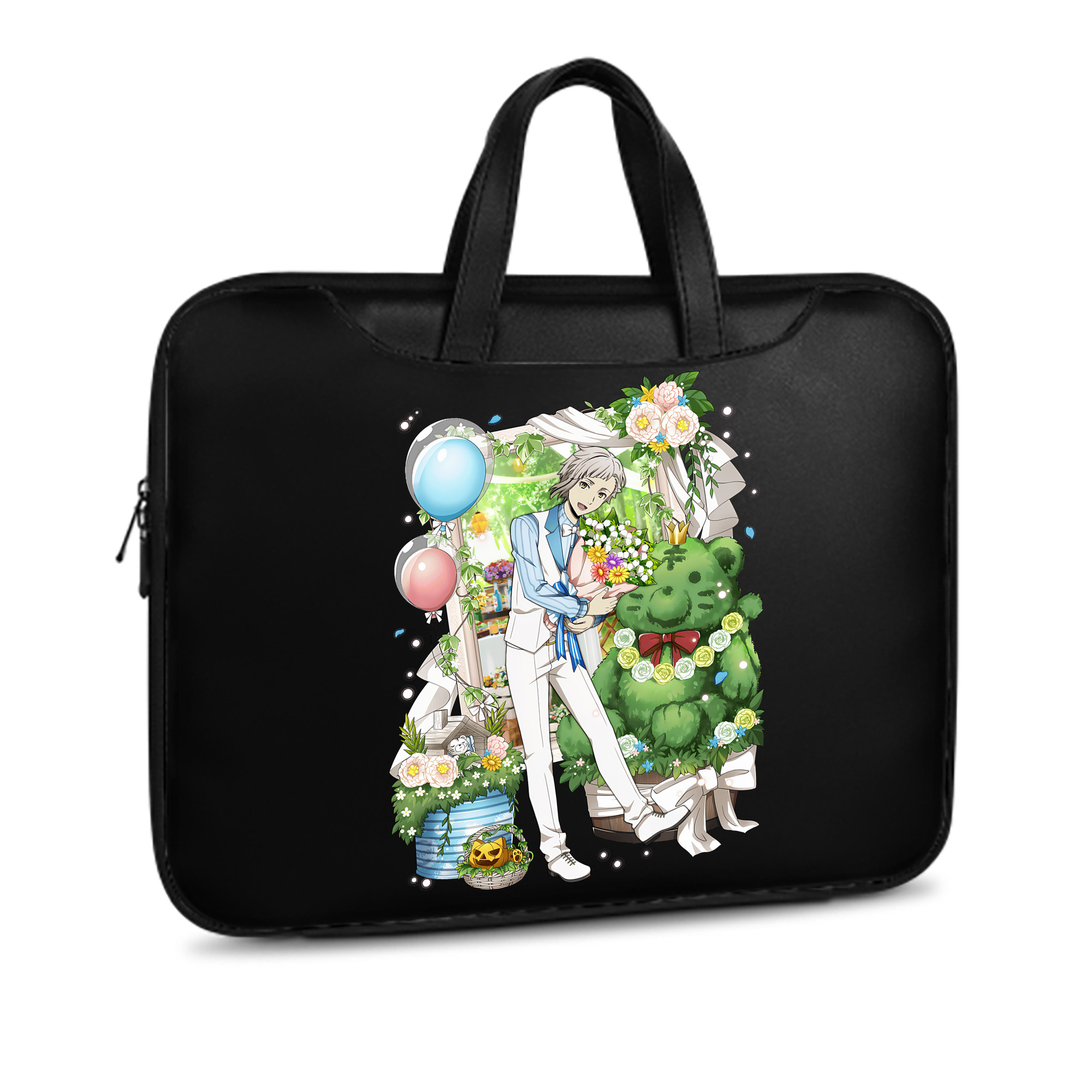 （画像用） 文豪ストレイドッグス Bungo Stray Dogs レザーラップトップバッグ　ノートパソコンケース