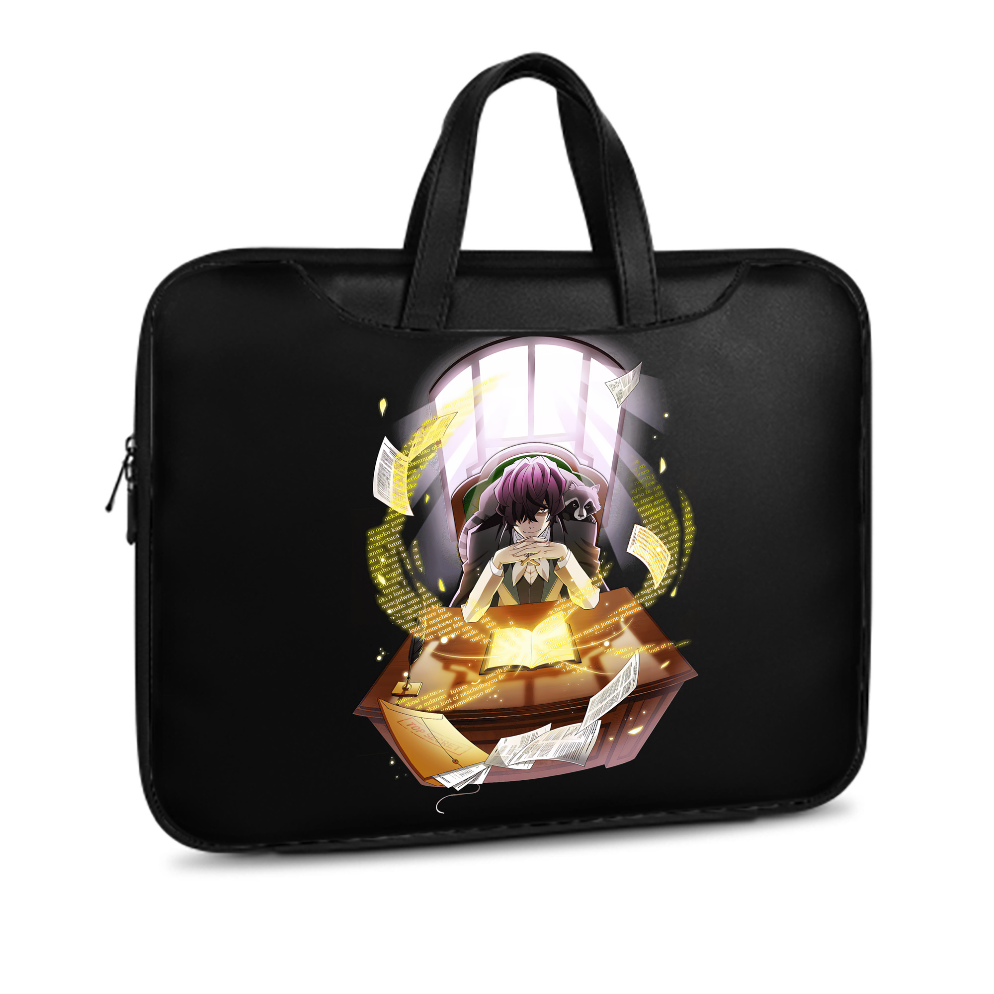 （画像用） 文豪ストレイドッグス Bungo Stray Dogs レザーラップトップバッグ　ノートパソコンケース