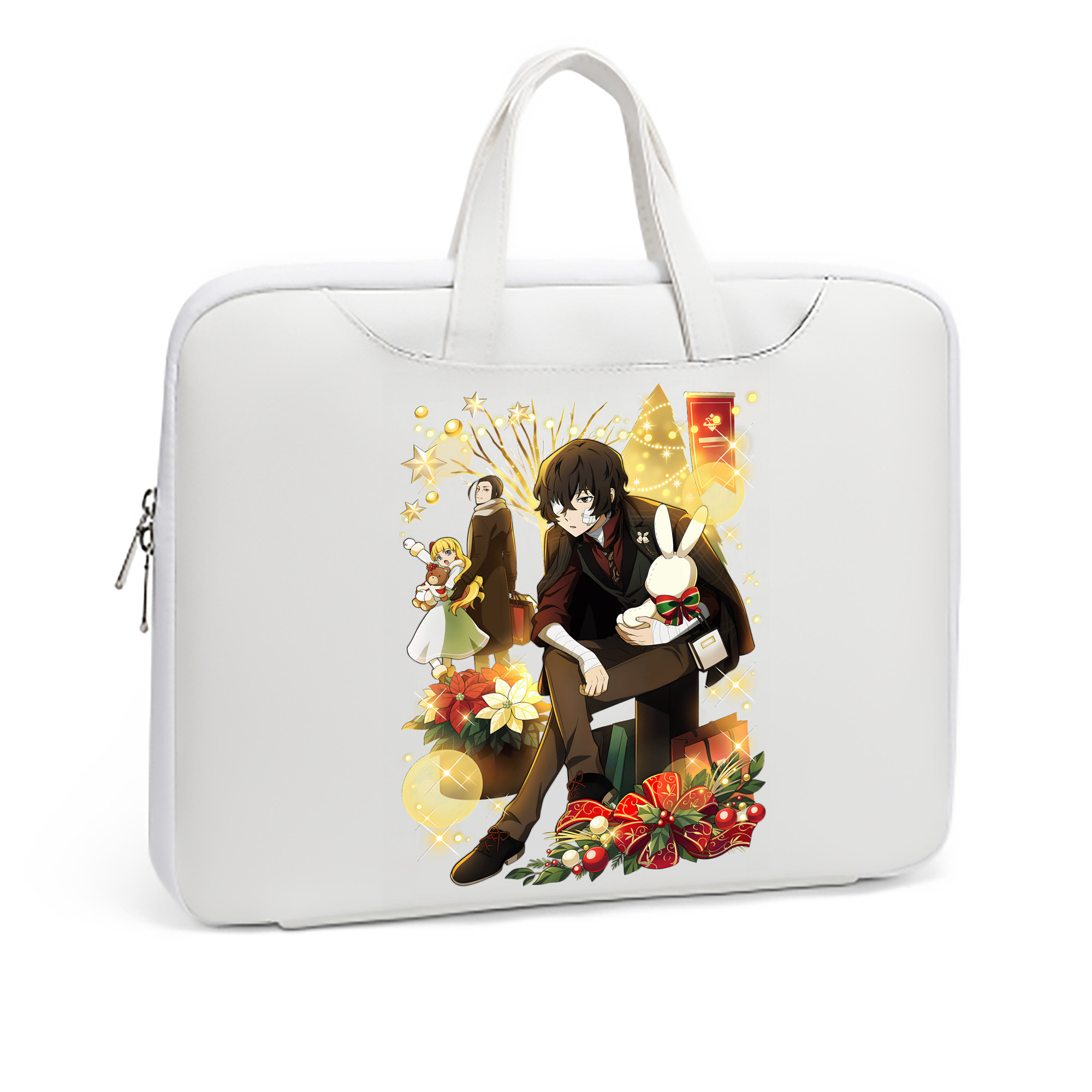 （画像用） 文豪ストレイドッグス Bungo Stray Dogs レザーラップトップバッグ　ノートパソコンケース