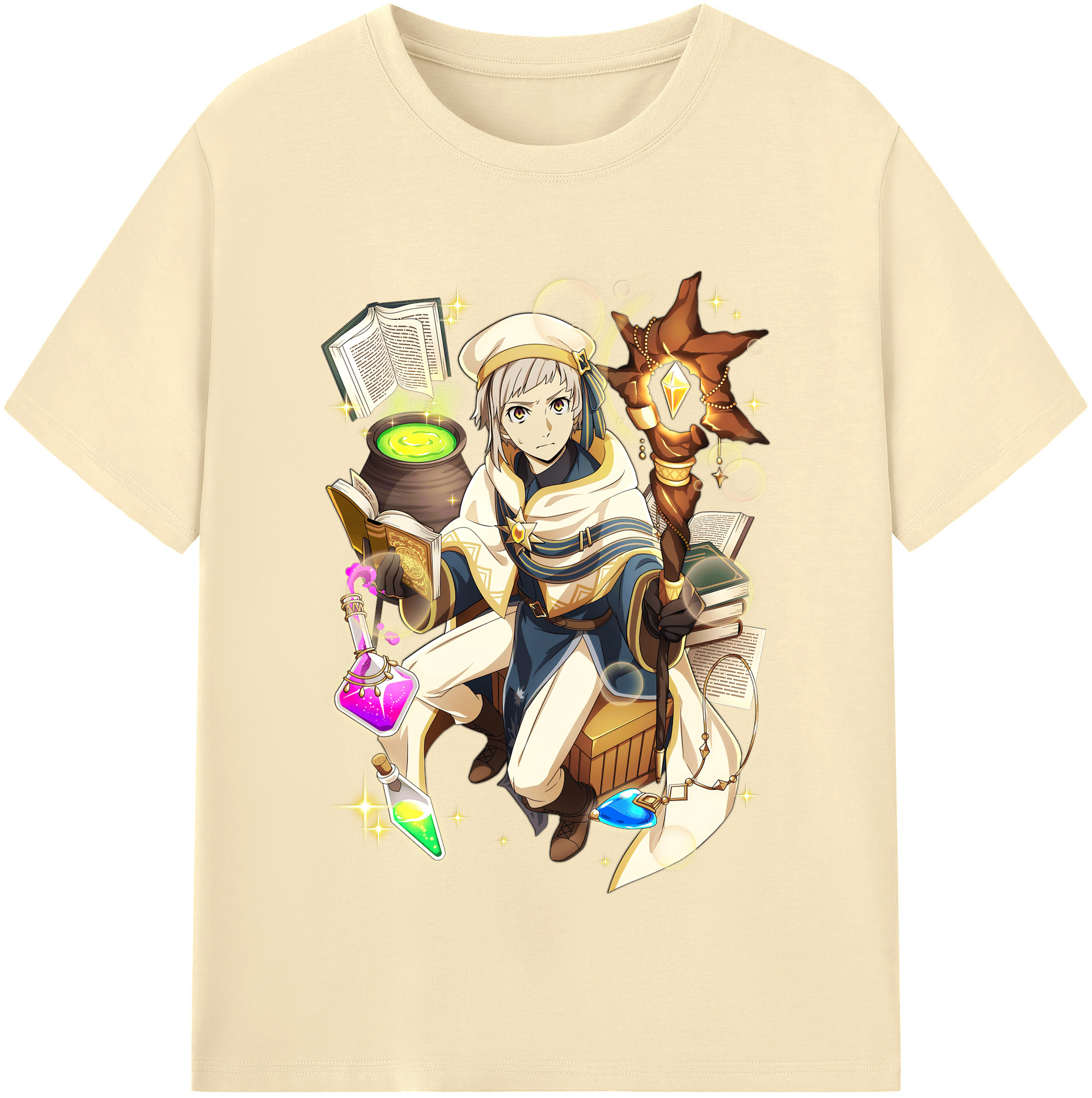 （画像用） 文豪ストレイドッグス Bungo Stray Dogs 綿100％半袖Tシャツ（フロントプリント）