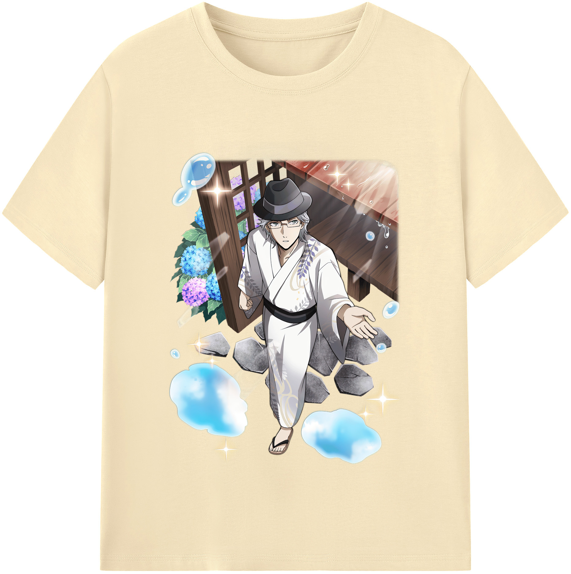 （画像用） 文豪ストレイドッグス Bungo Stray Dogs 綿100％半袖Tシャツ（フロントプリント）