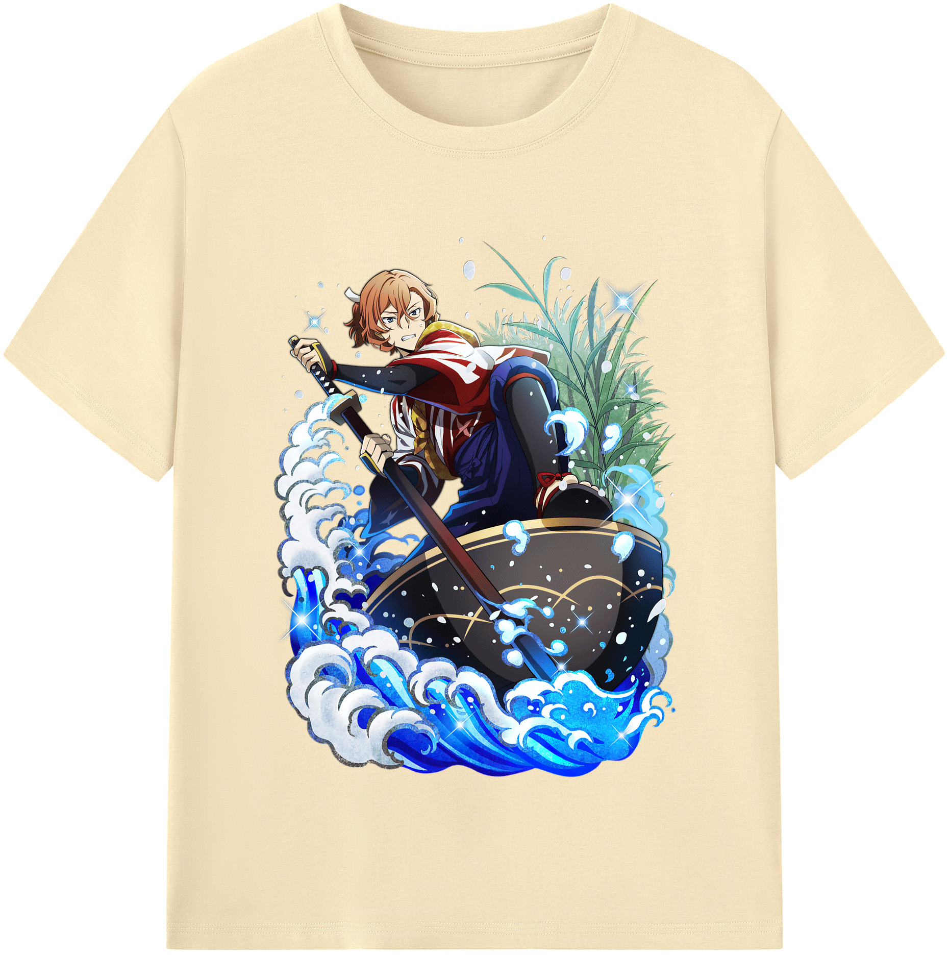 （画像用） 文豪ストレイドッグス Bungo Stray Dogs 綿100％半袖Tシャツ（フロントプリント）