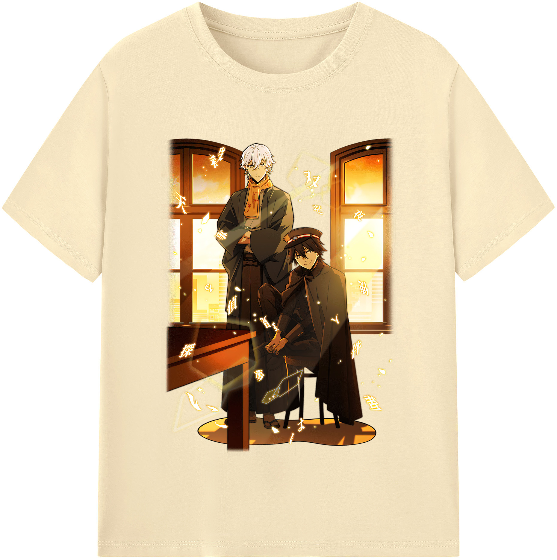 （画像用） 文豪ストレイドッグス Bungo Stray Dogs 綿100％半袖Tシャツ（フロントプリント）
