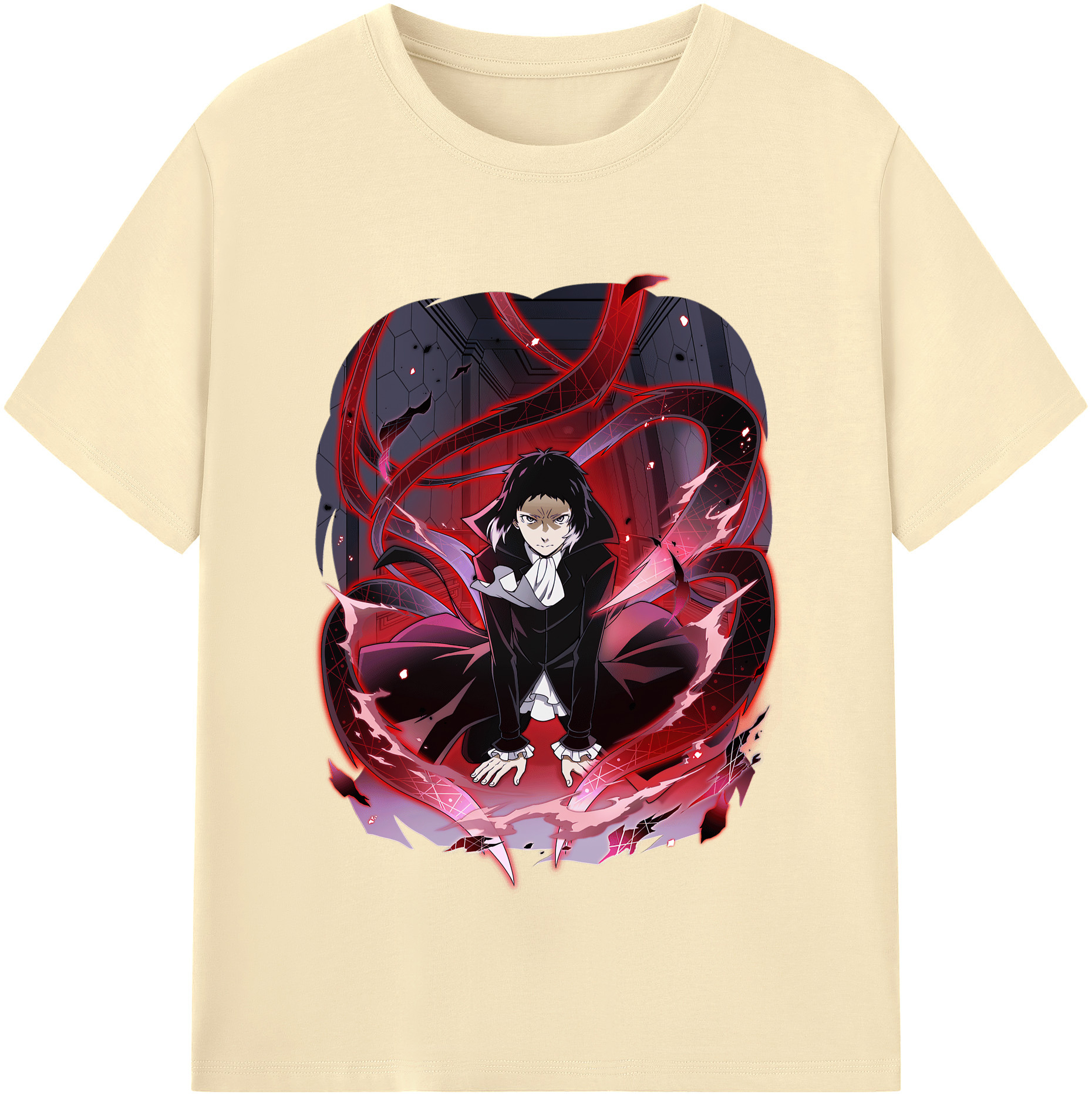 （画像用） 文豪ストレイドッグス Bungo Stray Dogs 綿100％半袖Tシャツ（フロントプリント）