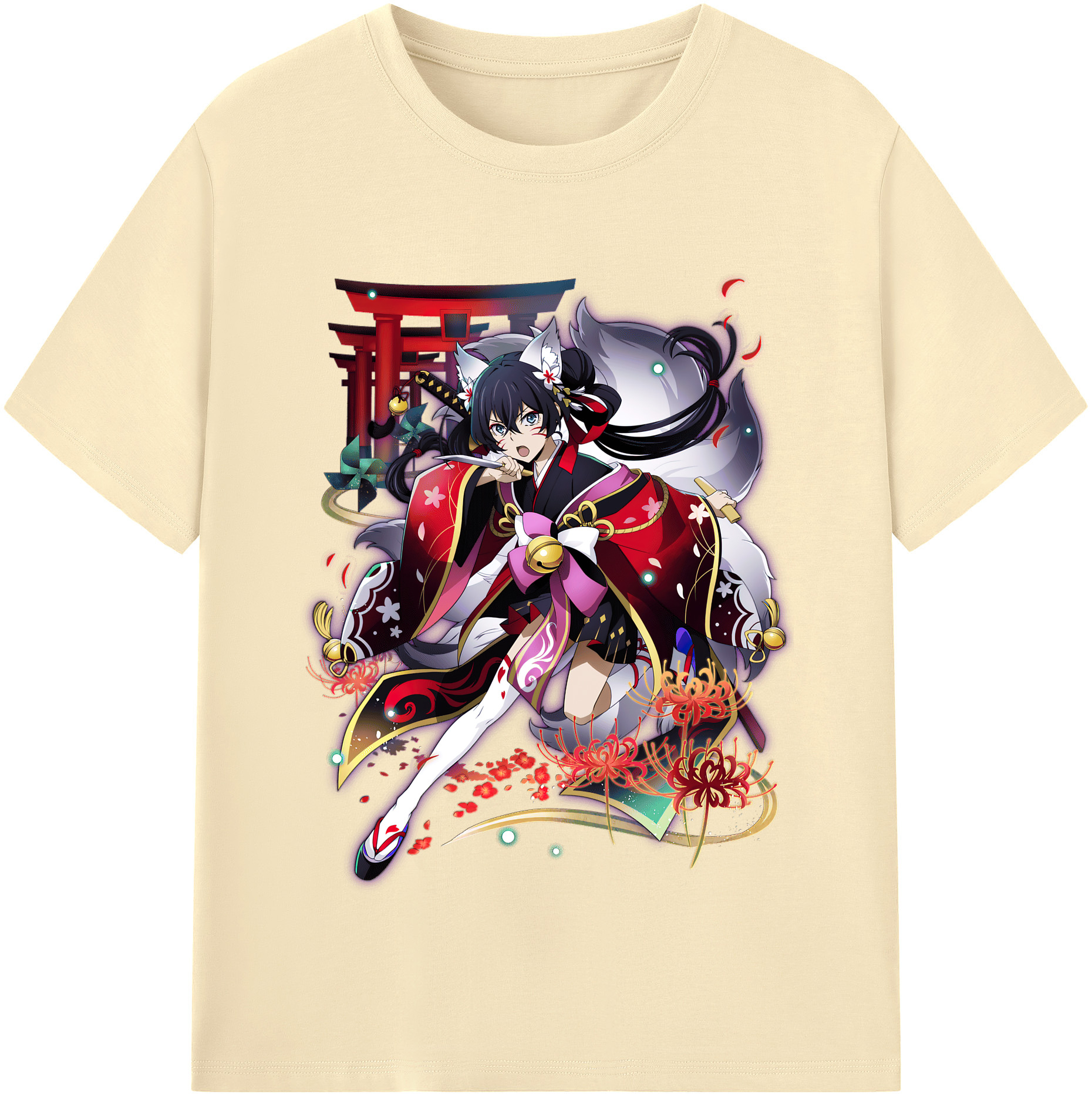 （画像用） 文豪ストレイドッグス Bungo Stray Dogs 綿100％半袖Tシャツ（フロントプリント）