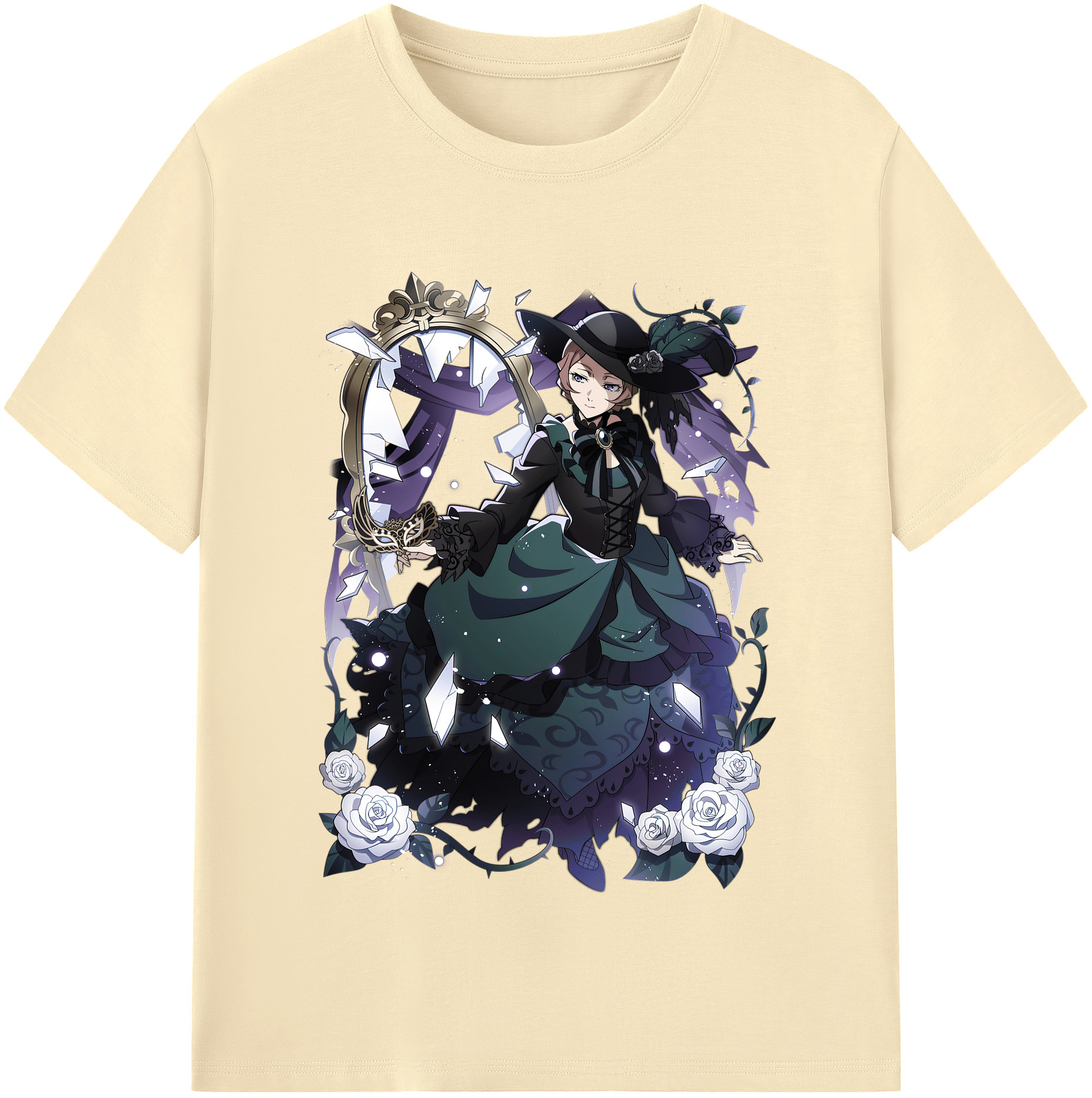 （画像用） 文豪ストレイドッグス Bungo Stray Dogs 綿100％半袖Tシャツ（フロントプリント）