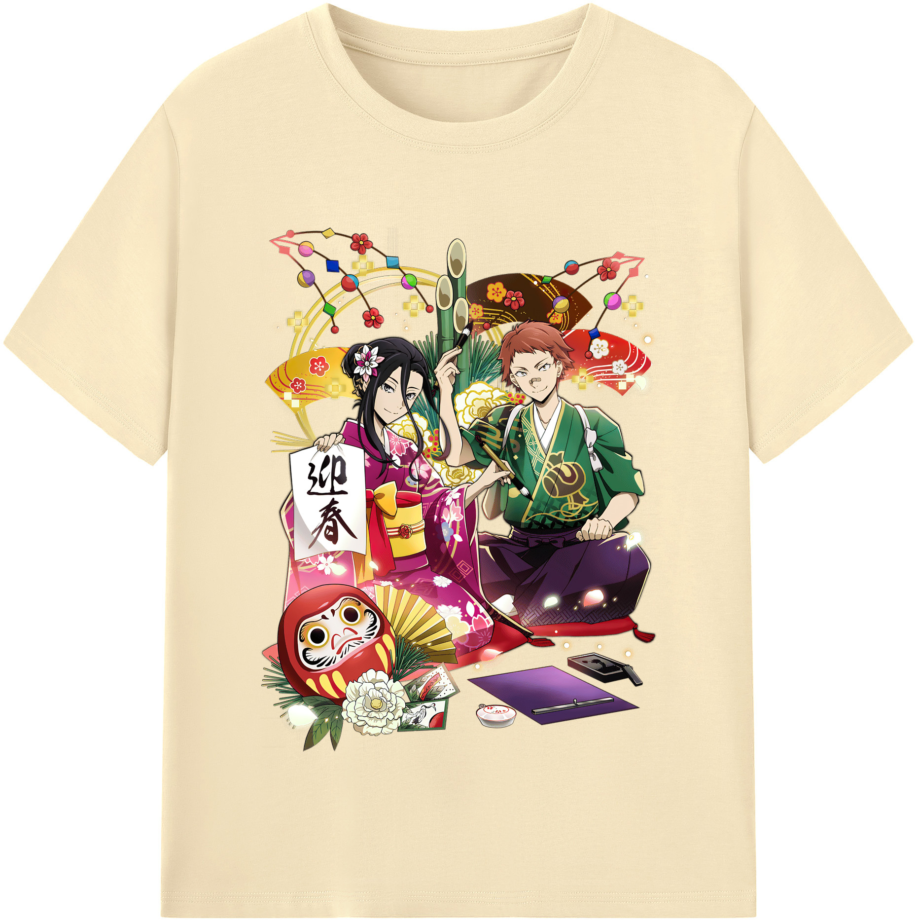 （画像用） 文豪ストレイドッグス Bungo Stray Dogs 綿100％半袖Tシャツ（フロントプリント）