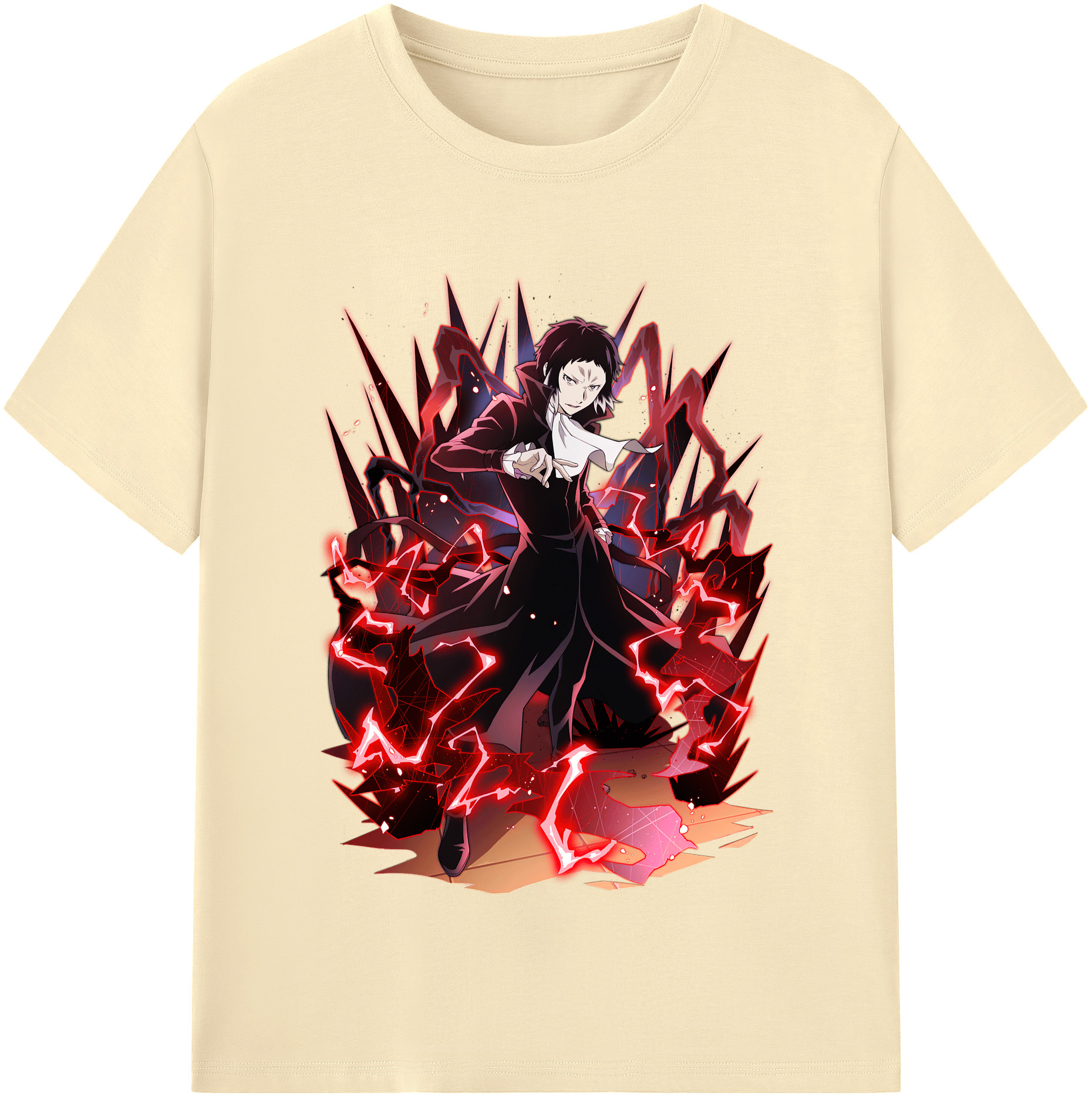 （画像用） 文豪ストレイドッグス Bungo Stray Dogs 綿100％半袖Tシャツ（フロントプリント）