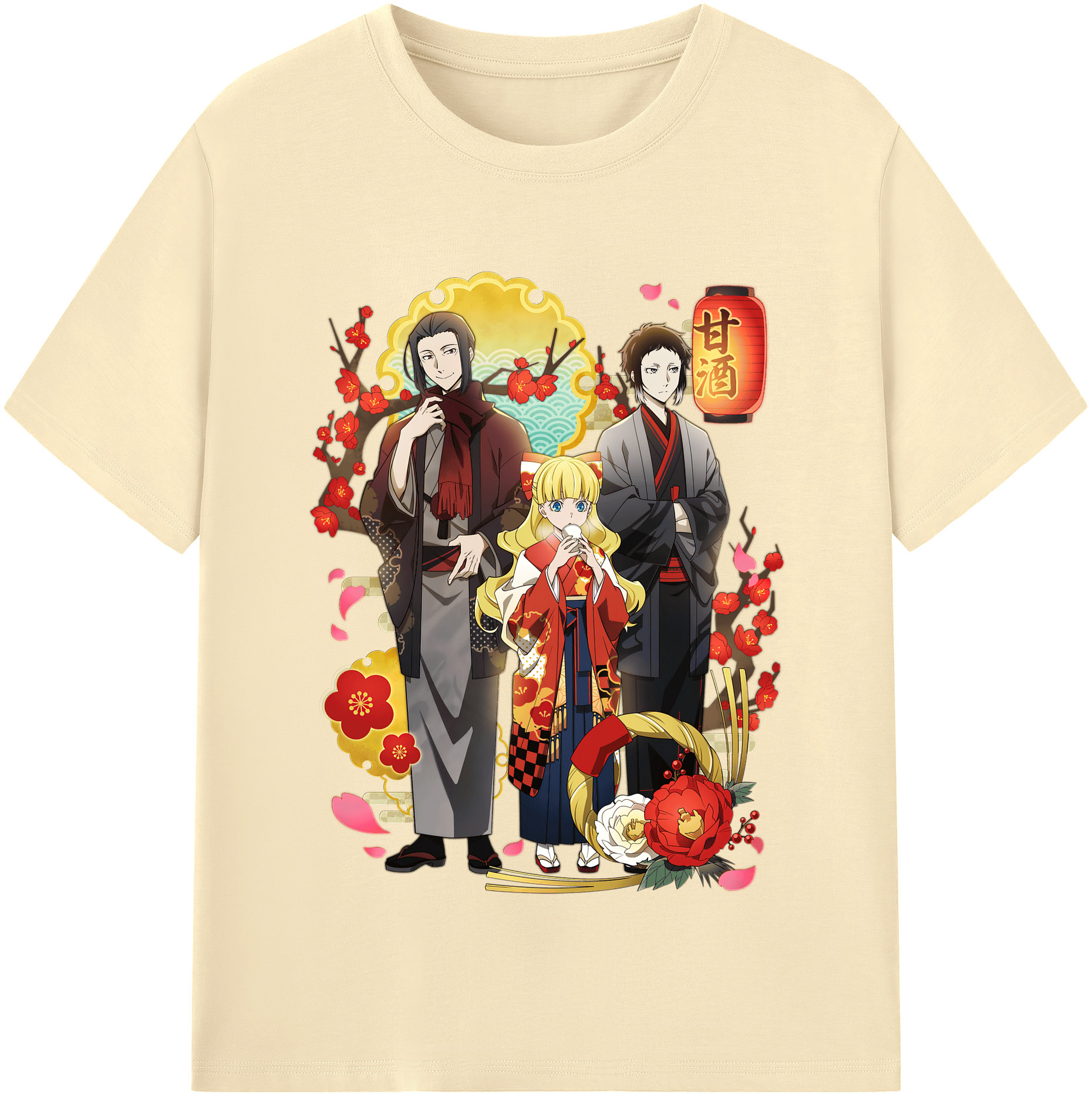 （画像用） 文豪ストレイドッグス Bungo Stray Dogs 綿100％半袖Tシャツ（フロントプリント）