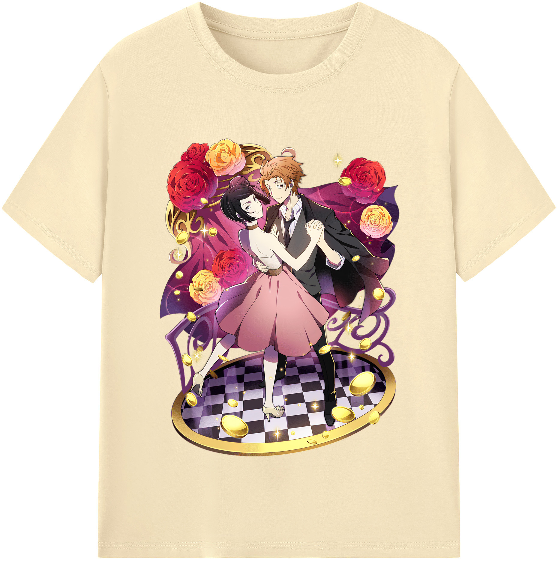 （画像用） 文豪ストレイドッグス Bungo Stray Dogs 綿100％半袖Tシャツ（フロントプリント）