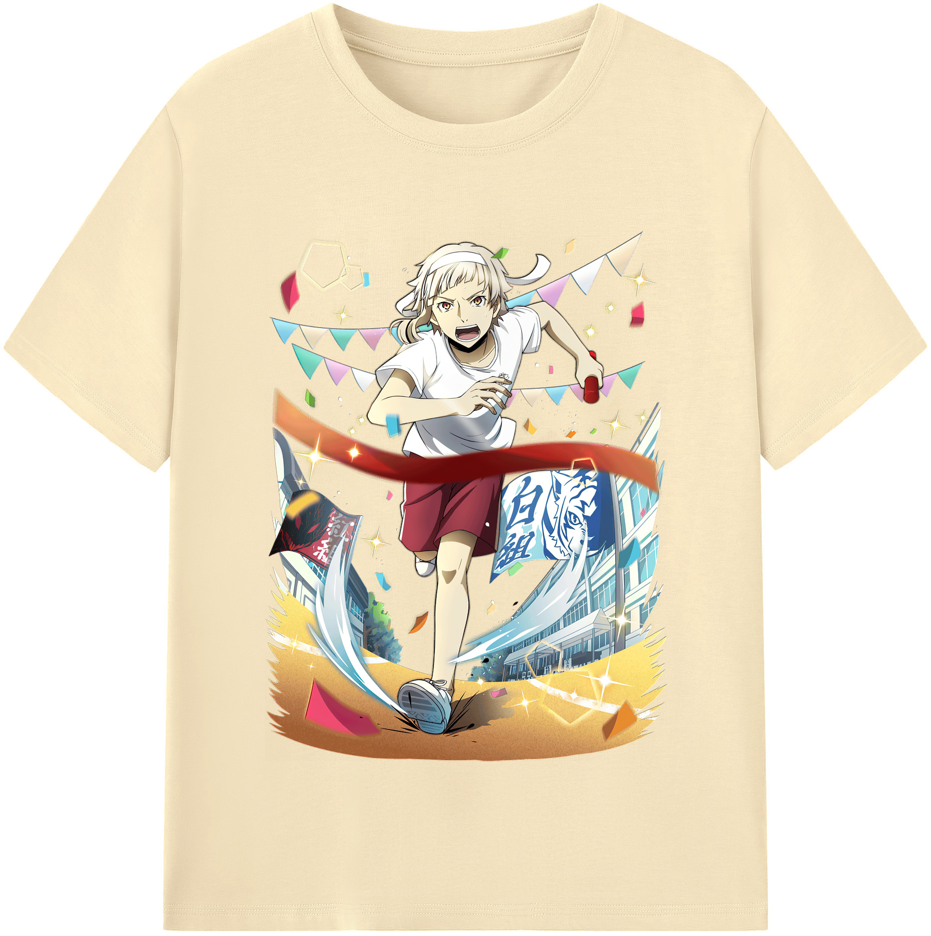 （画像用） 文豪ストレイドッグス Bungo Stray Dogs 綿100％半袖Tシャツ（フロントプリント）
